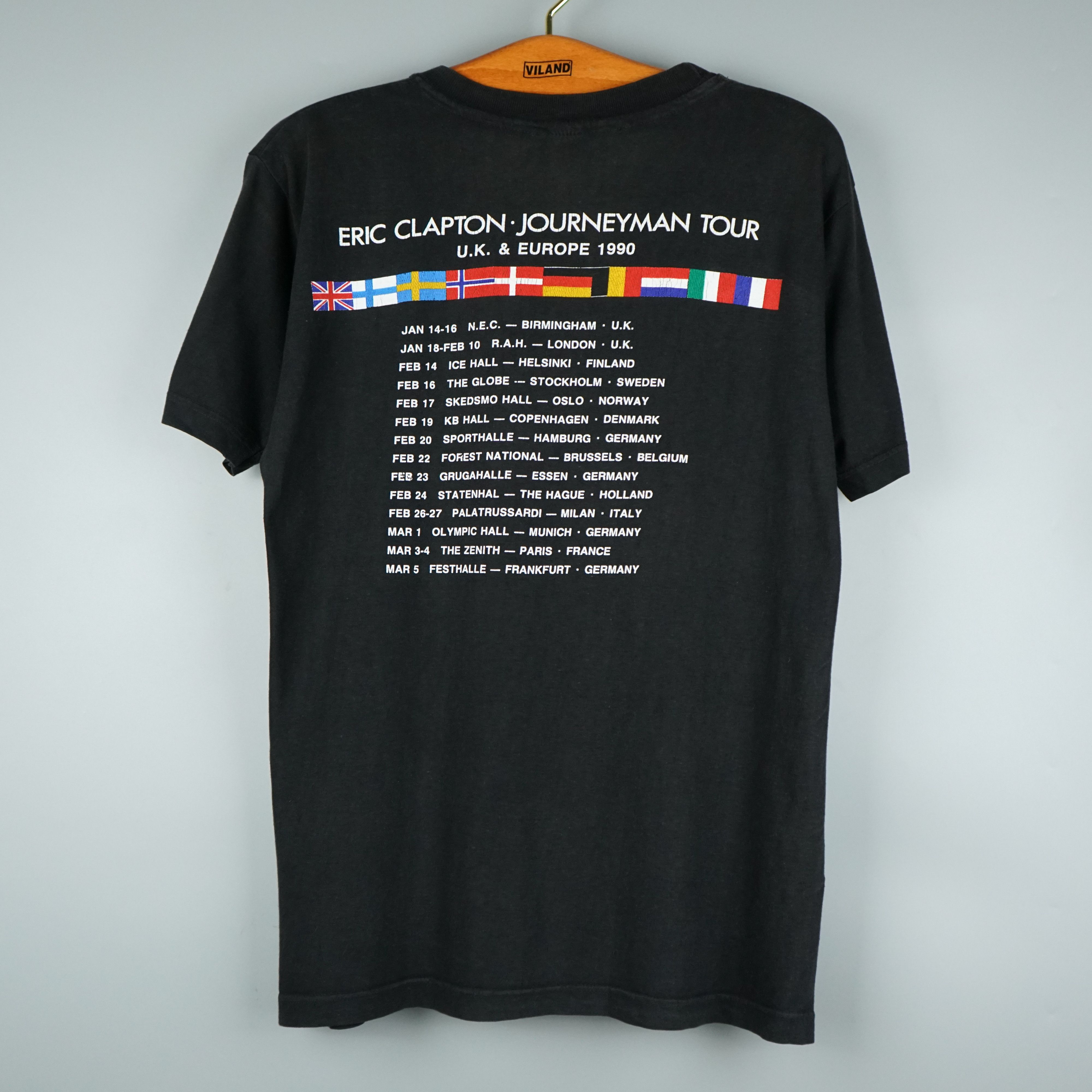 Band Tees × Vintage 1990 Eric Clapton tour t-shirt Size US M / EU 48-50 / 2 - 8 Thumbnail