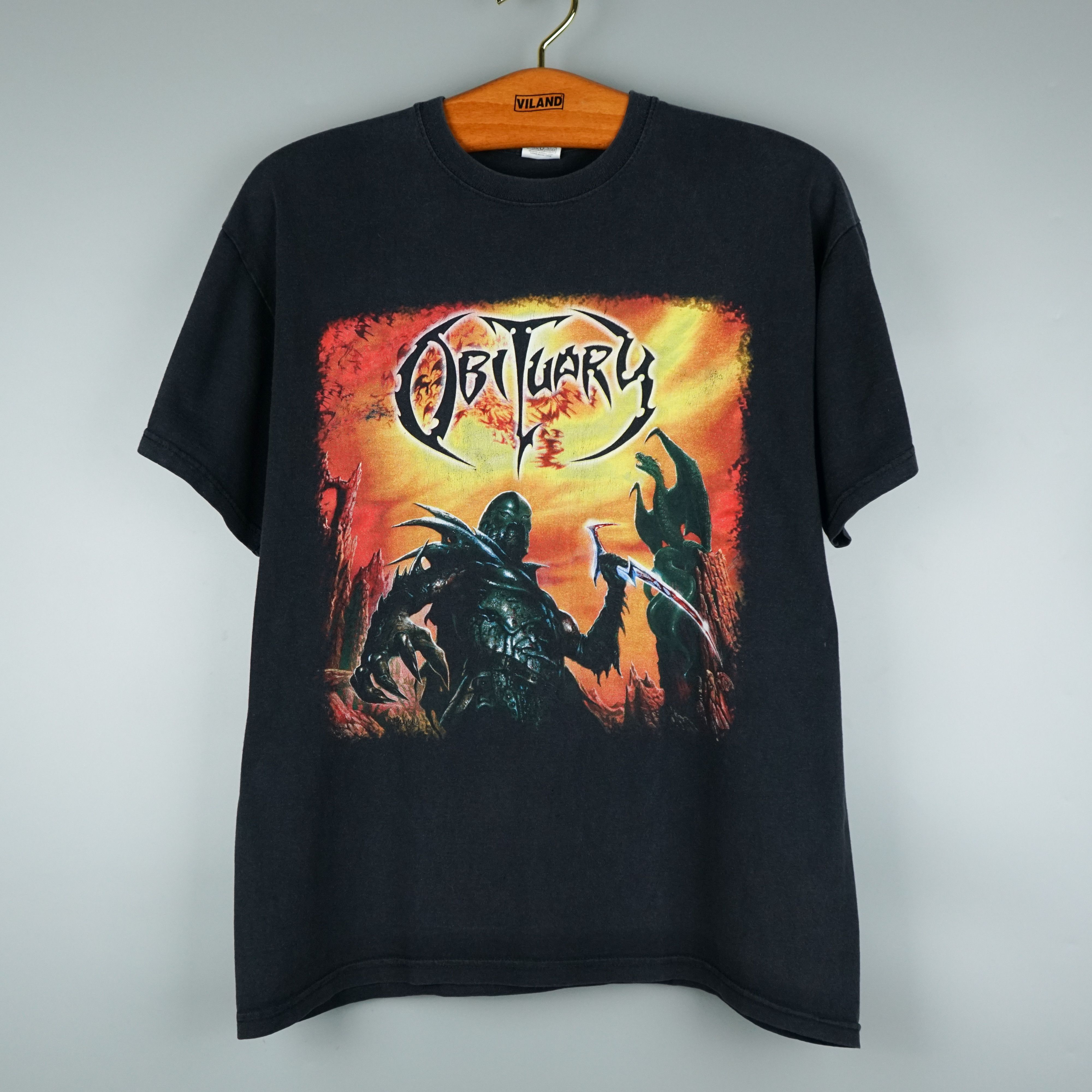 Band Tees × Vintage 2008 Obituary tour t-shirt Death Metal Size US M / EU 48-50 / 2 - 1 Thumbnail