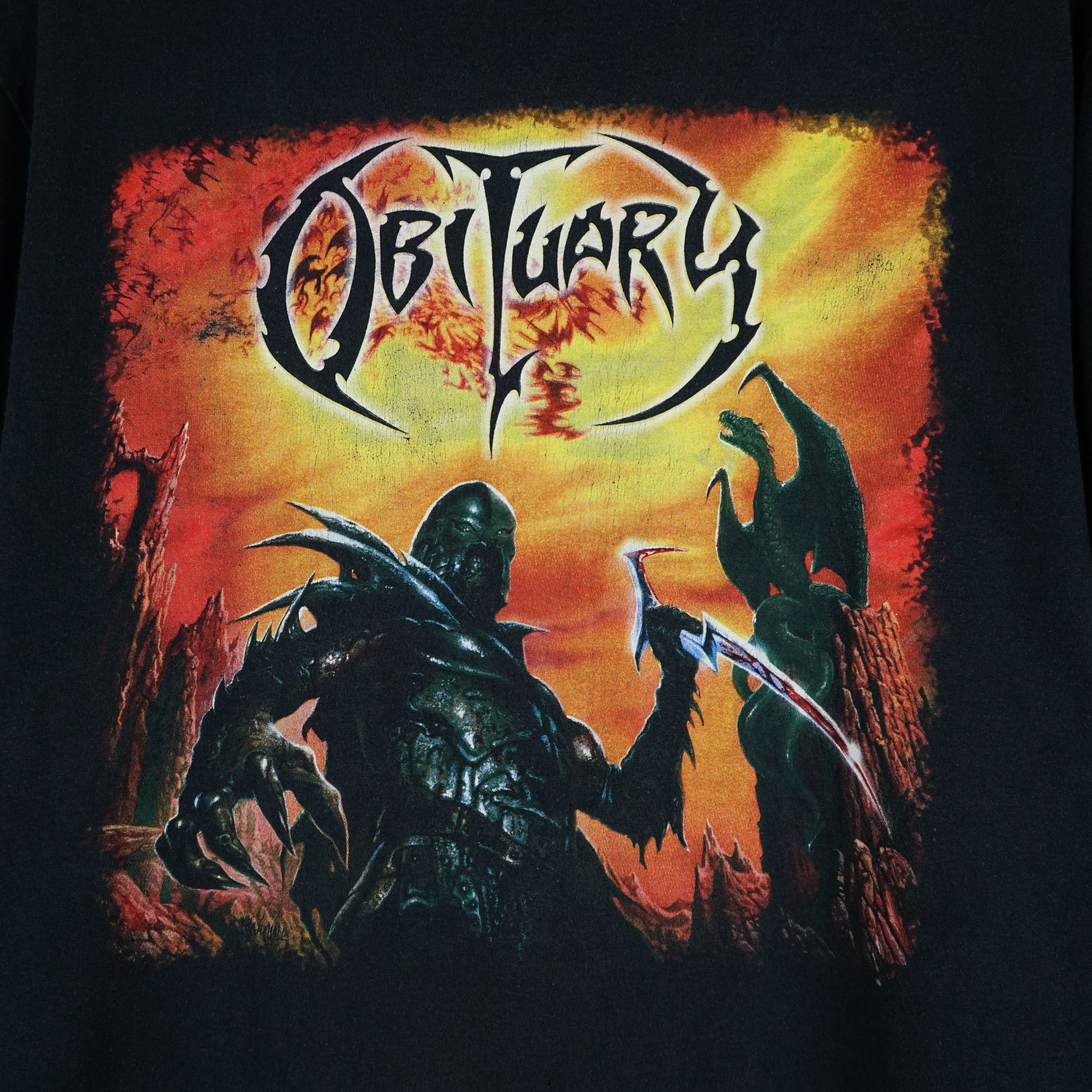 Band Tees × Vintage 2008 Obituary tour t-shirt Death Metal Size US M / EU 48-50 / 2 - 2 Thumbnail
