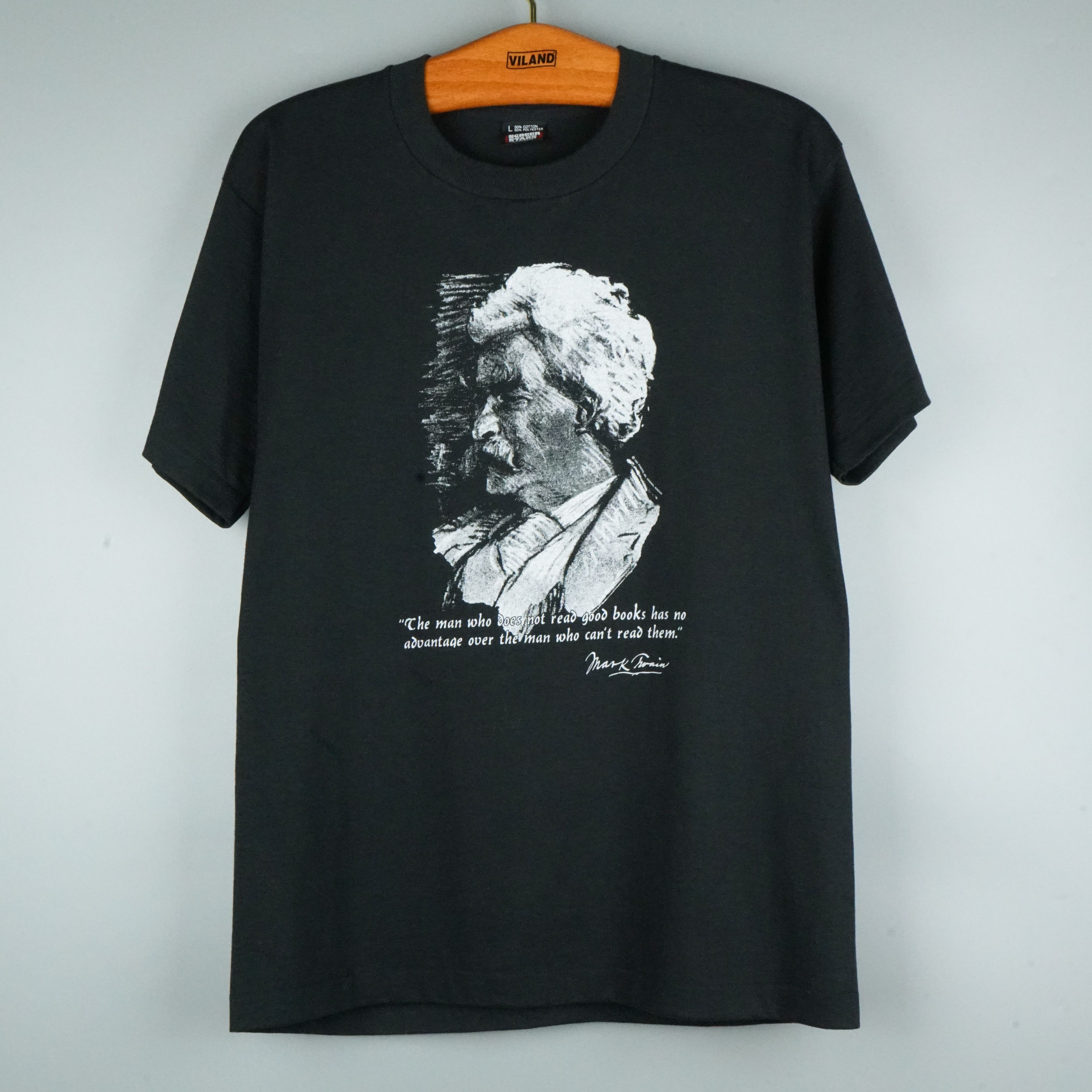 Arts & Science × Vintage 1980s Mark Twain t-shirt Size US M / EU 48-50 / 2 - 1 Thumbnail