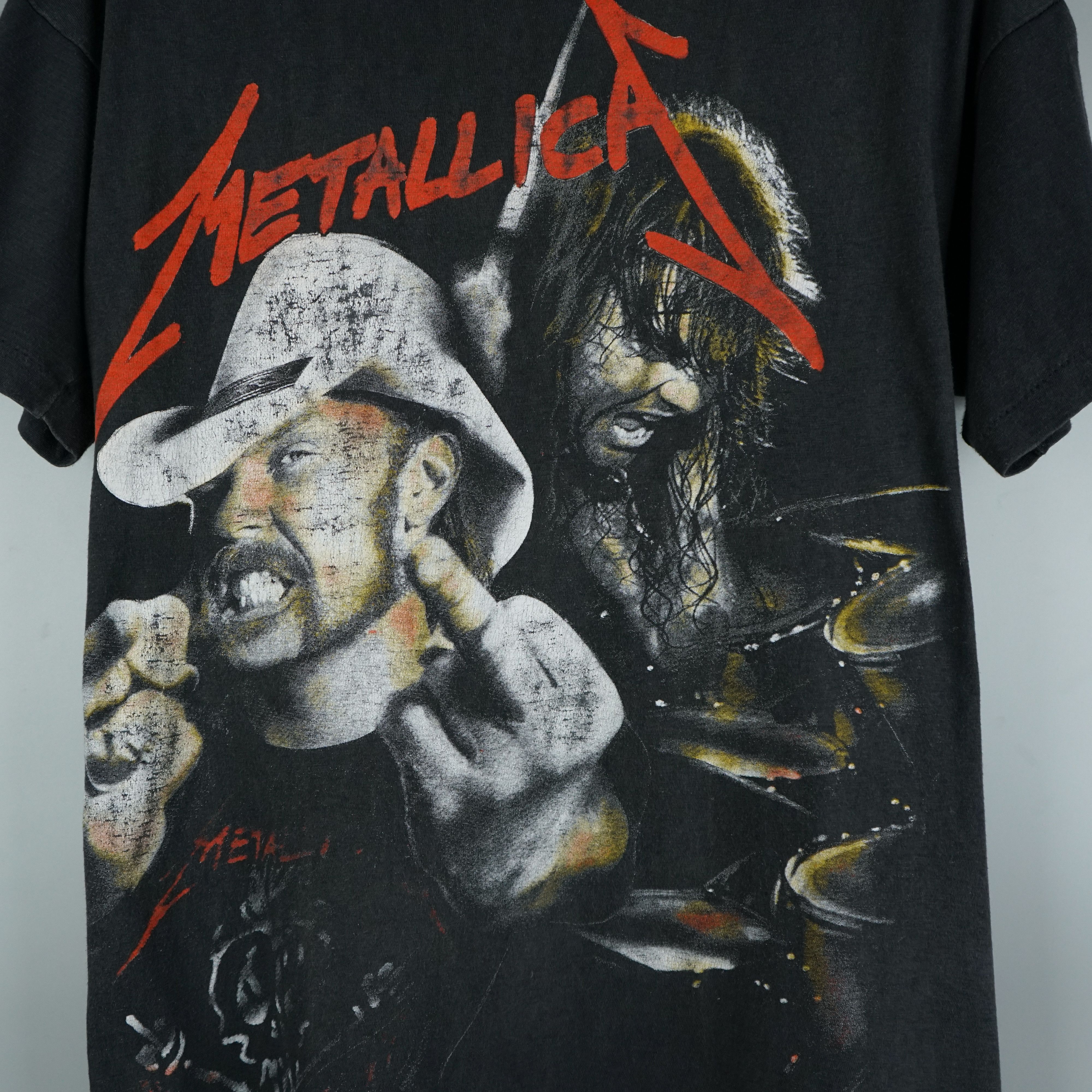 Band Tees × Vintage 1990s Metallica t shirt single stitch Size US M / EU 48-50 / 2 - 2 Thumbnail