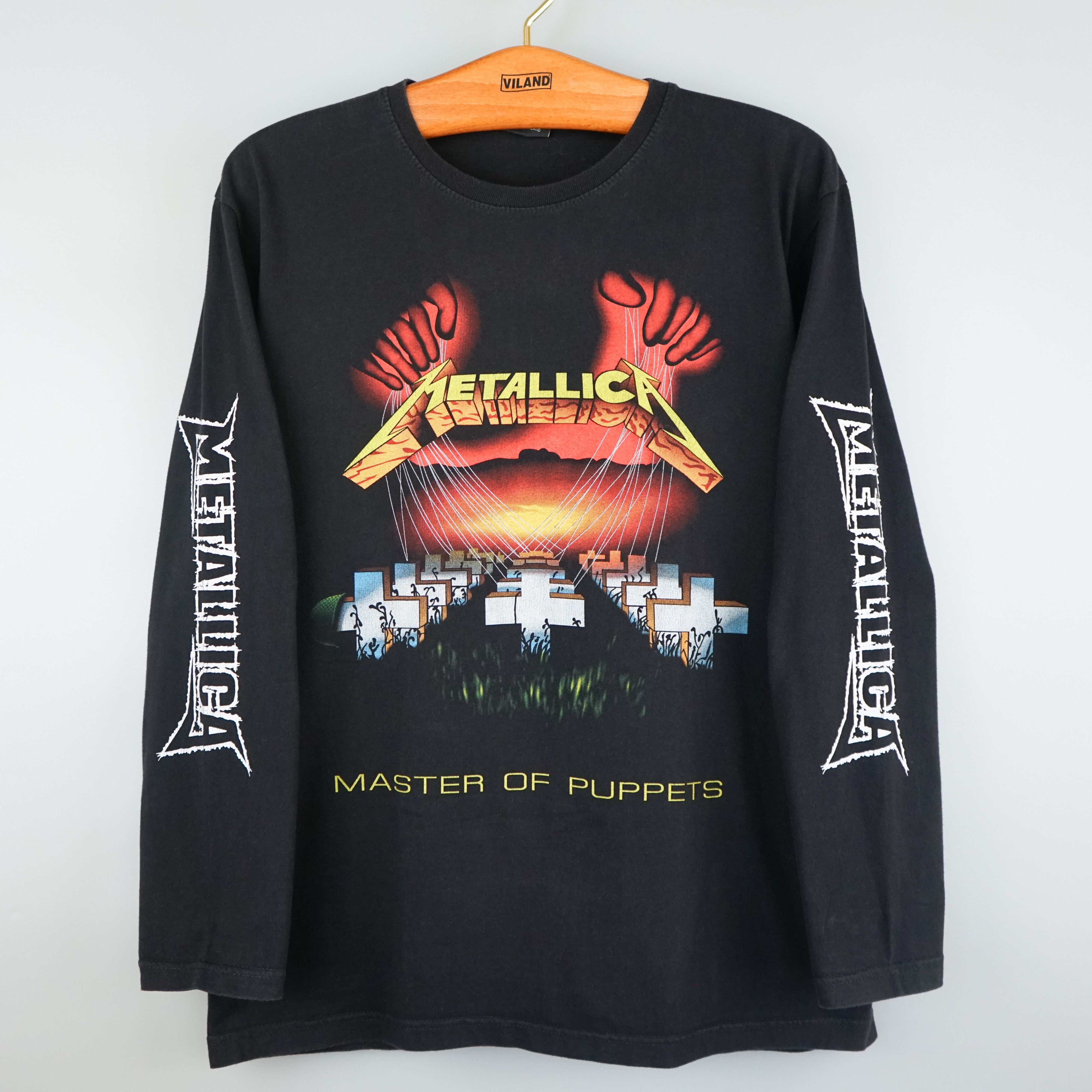 Band Tees × Vintage 1990s Metallica t shirt Master of Puppets Size US M / EU 48-50 / 2 - 1 Thumbnail