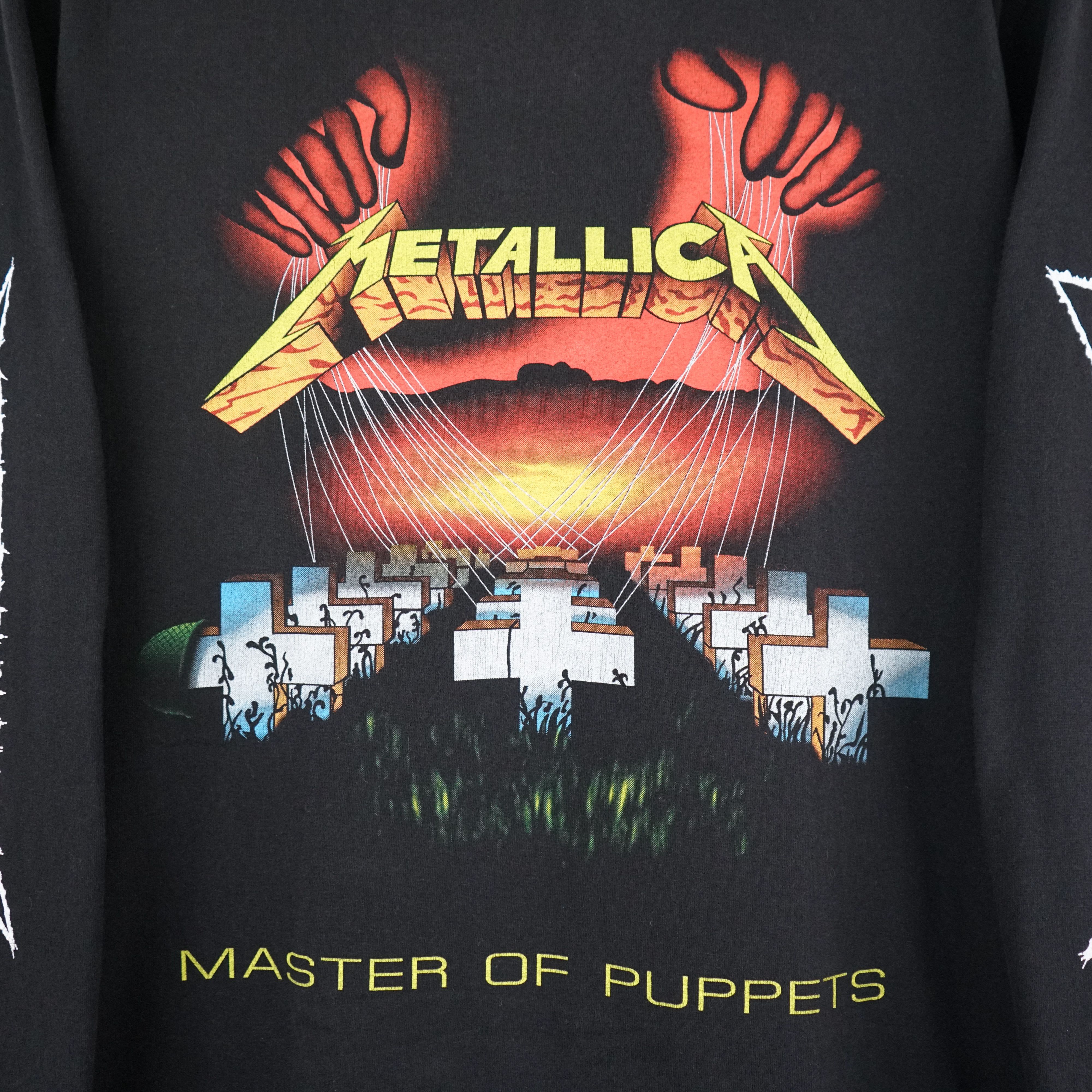 Band Tees × Vintage 1990s Metallica t shirt Master of Puppets Size US M / EU 48-50 / 2 - 2 Thumbnail