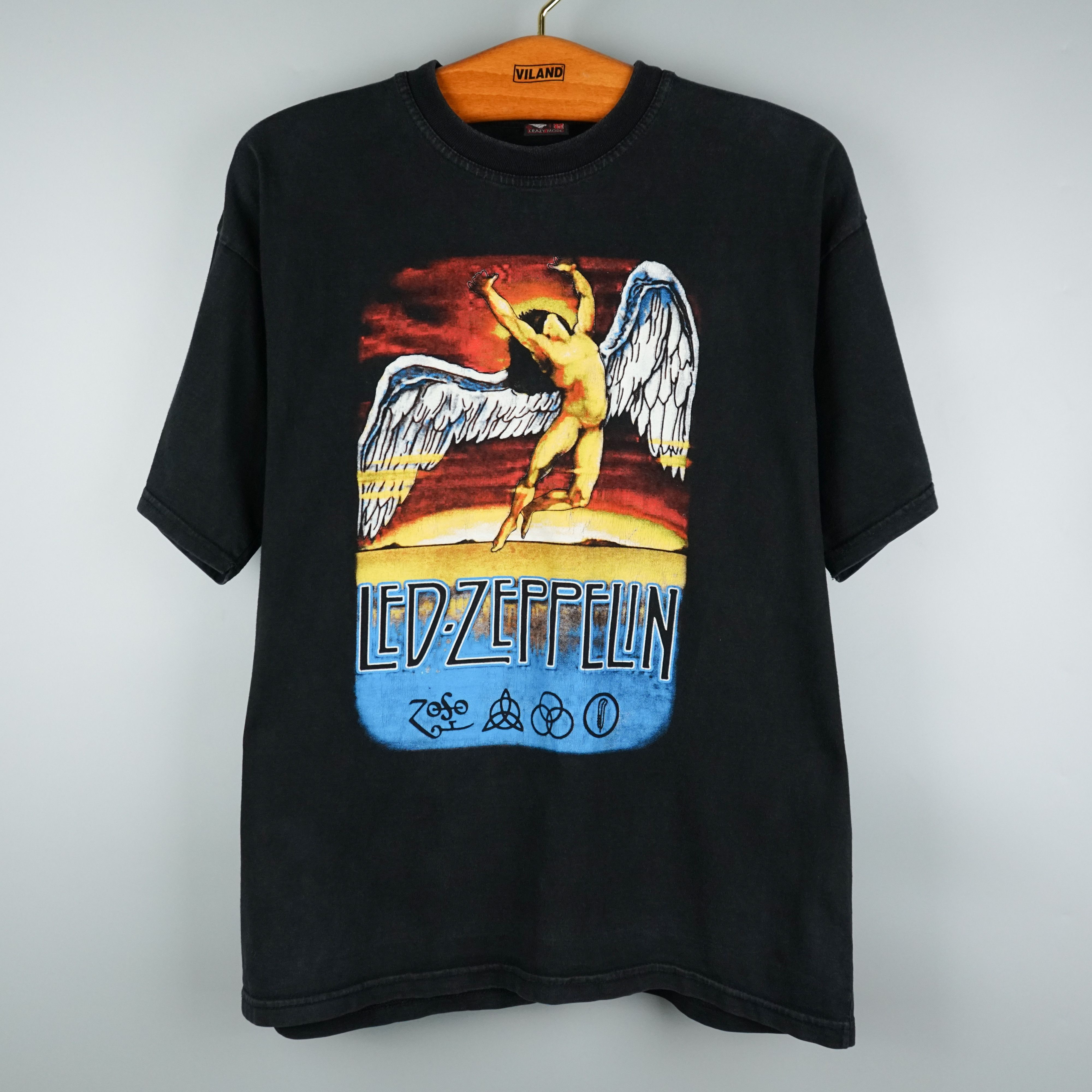 Band Tees × Vintage Vintage Led Zeppelin t shirt 1990s Size US M / EU 48-50 / 2 - 1 Thumbnail