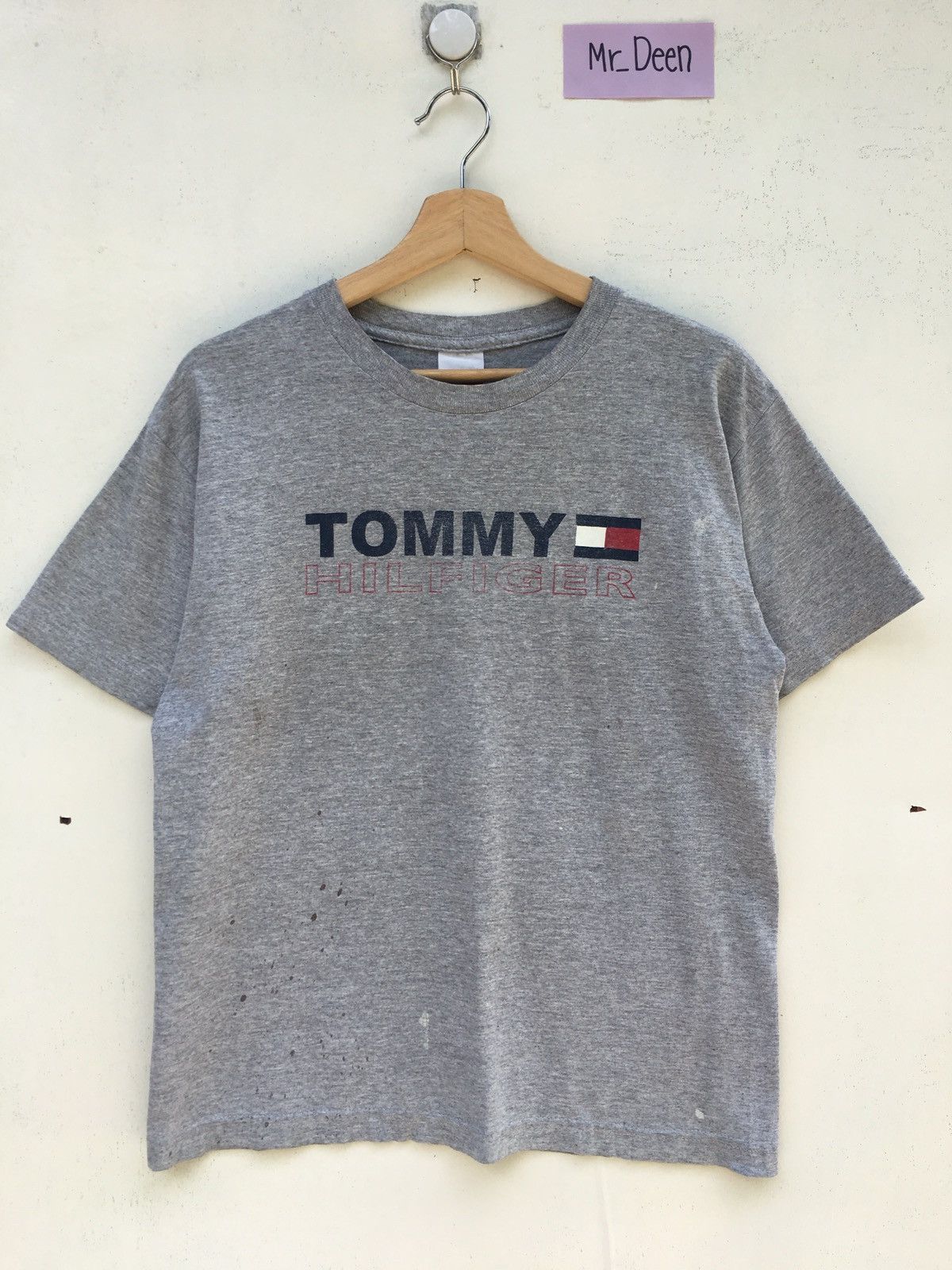Tommy Hilfiger Vintage Tommy Hilfiger Big Spellout Tshirt Size US M / EU 48-50 / 2 - 2 Thumbnail