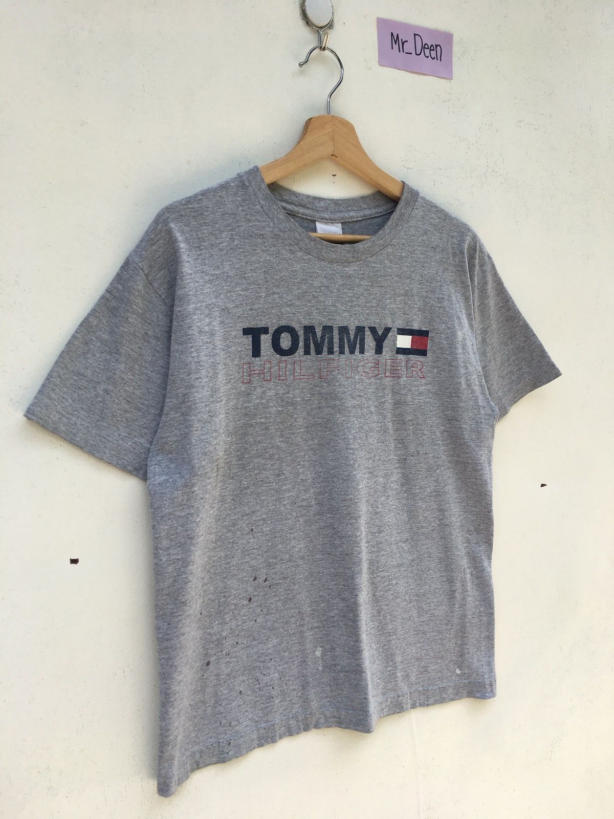 Tommy Hilfiger Vintage Tommy Hilfiger Big Spellout Tshirt Size US M / EU 48-50 / 2 - 3 Thumbnail