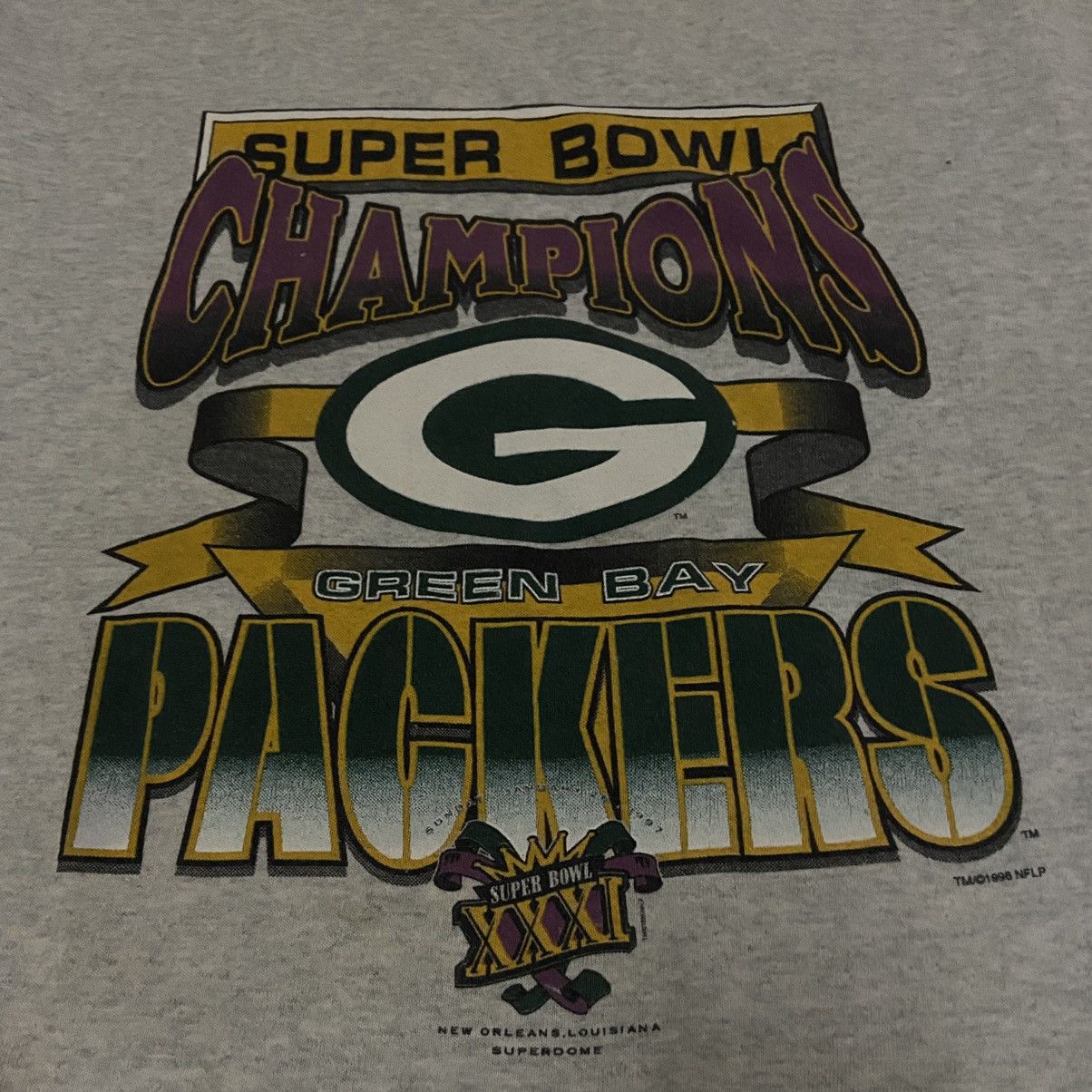 NFL Vintage 90s NFL greenbay packers superbowl sweatshirt Size US XL / EU 56 / 4 - 2 Thumbnail