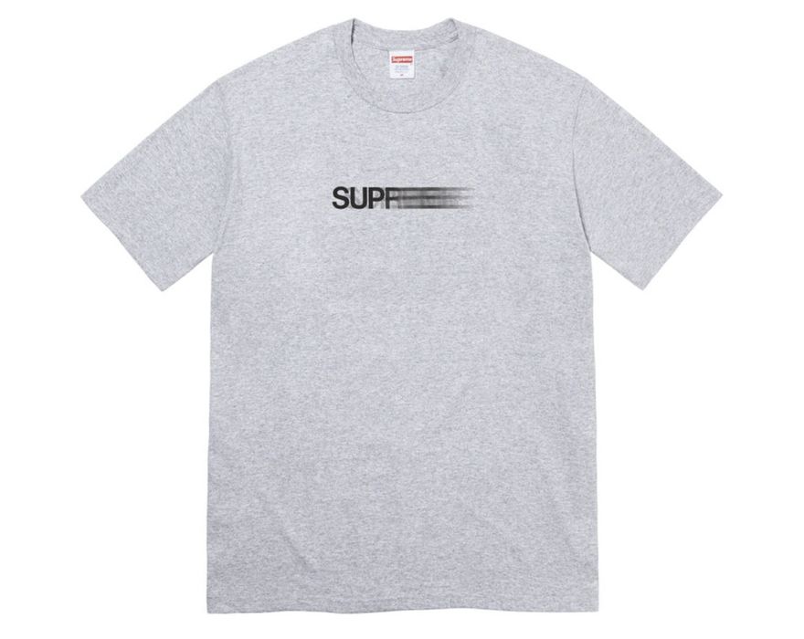 Supreme Supreme Motion Logo Tee Heather Grey L in Hand | Grailed