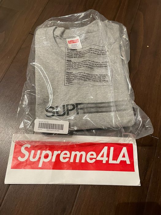 Supreme Supreme Motion Logo Tee Heather Grey L in Hand | Grailed