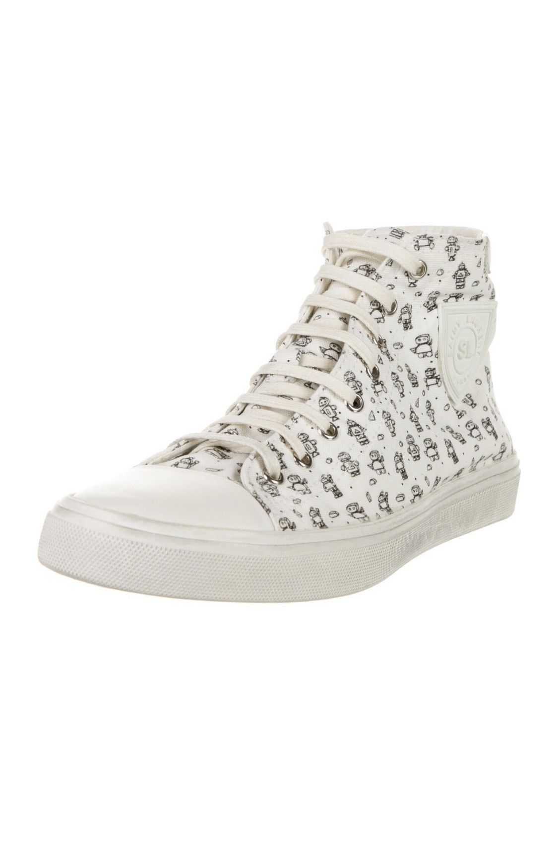 Saint Laurent Paris Saint Laurent Bedford Hi Tops With Robots size 41.5 Size ONE SIZE - 2 Thumbnail