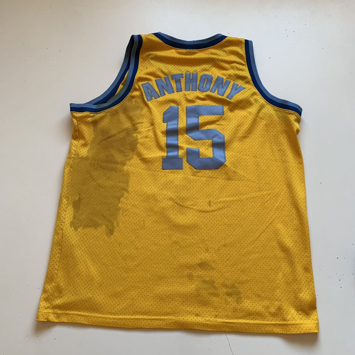 NBA × Nike × Vintage Vintage 1990s Nike Carmelo Anthony Denver Nuggets NBA Jersey Size US XL / EU 56 / 4 - 3 Thumbnail