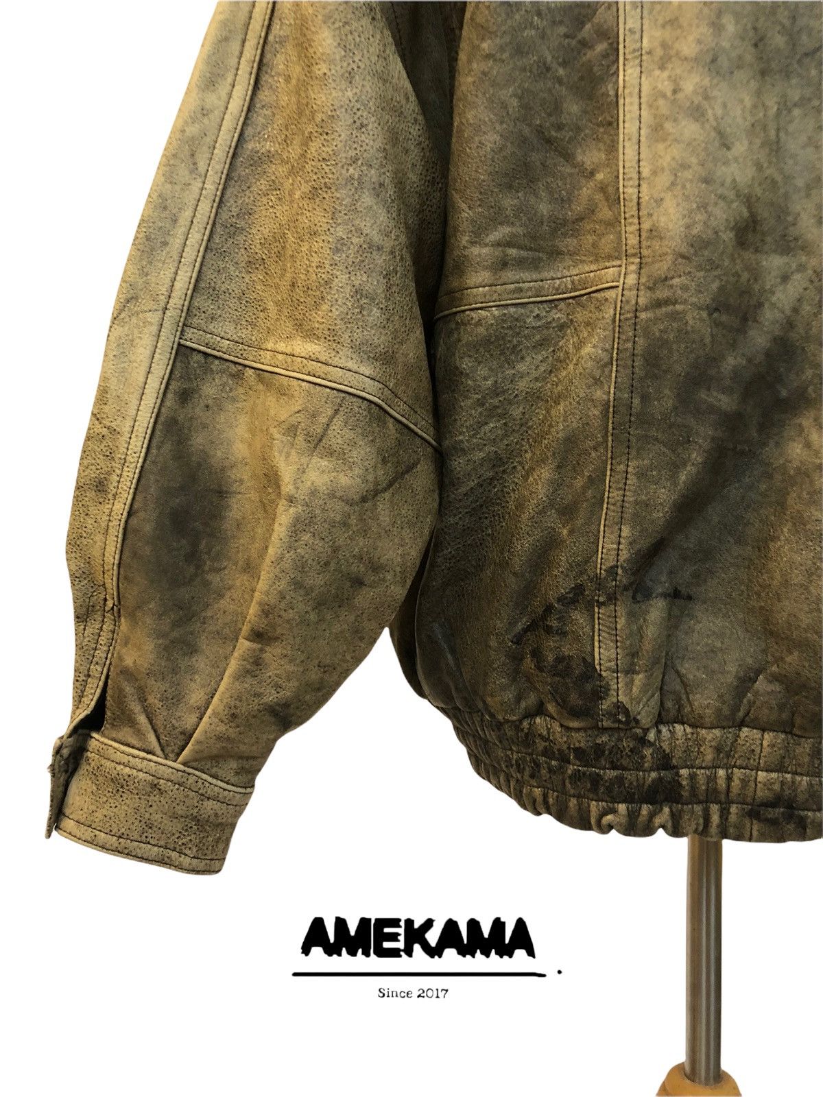 Japanese Brand Luxury Wabi Sabi Leather Jacket Size US L / EU 52-54 / 3 - 11 Thumbnail