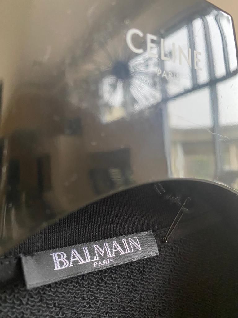 Balmain Sweatshirt in Black & White color Size US L / EU 52-54 / 3 - 3 Thumbnail