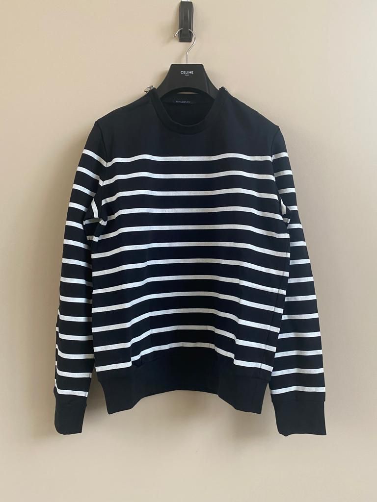 Balmain Sweatshirt in Black & White color Size US L / EU 52-54 / 3 - 1 Thumbnail