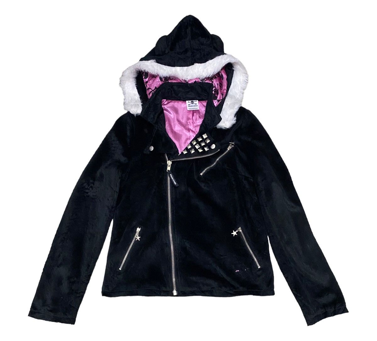 Super Lovers Y2k Super Lovers Double Collar Fur Jacket Size M / US 6-8 / IT 42-44 - 1 Thumbnail