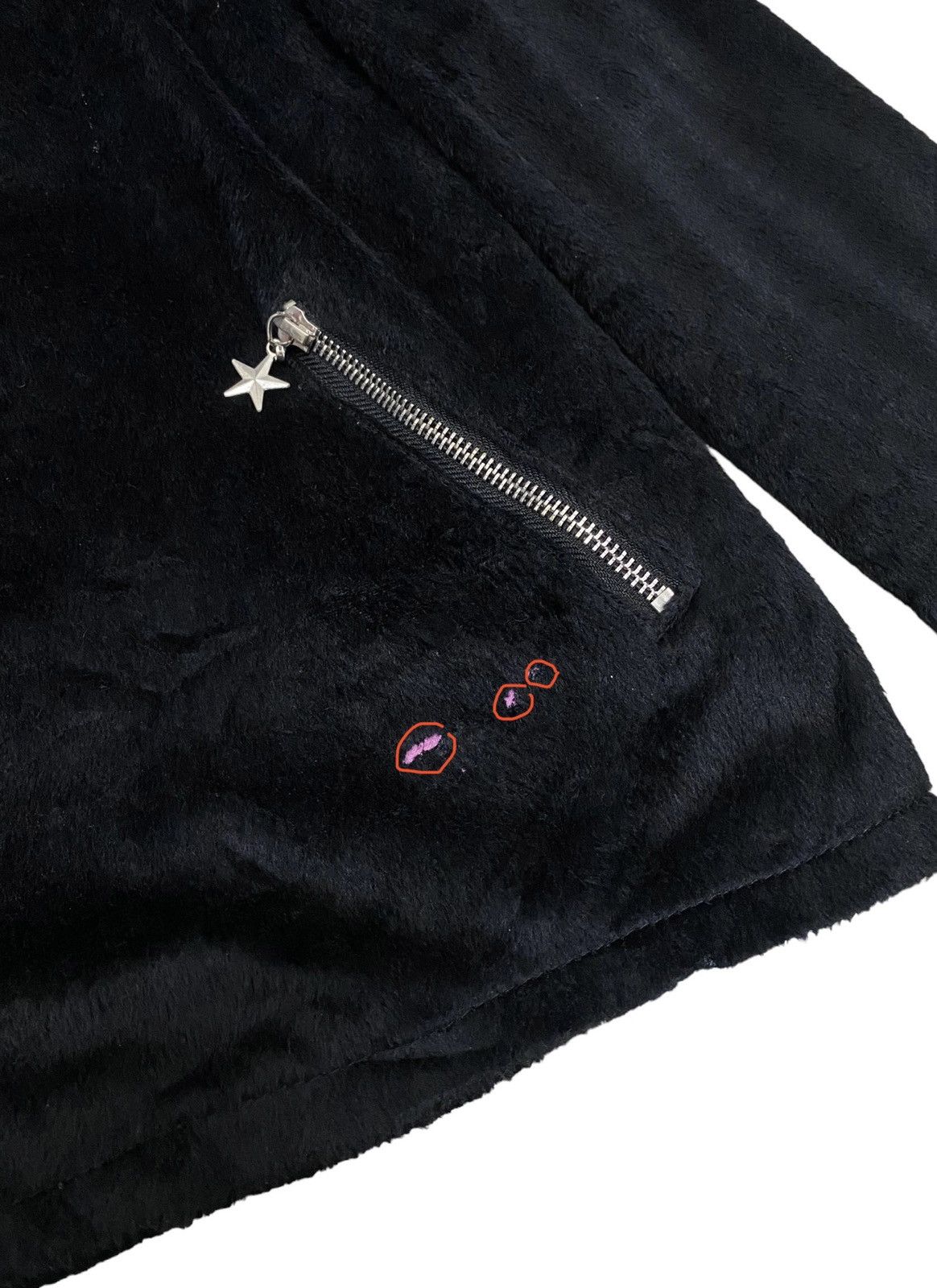 Super Lovers Y2k Super Lovers Double Collar Fur Jacket Size M / US 6-8 / IT 42-44 - 4 Thumbnail