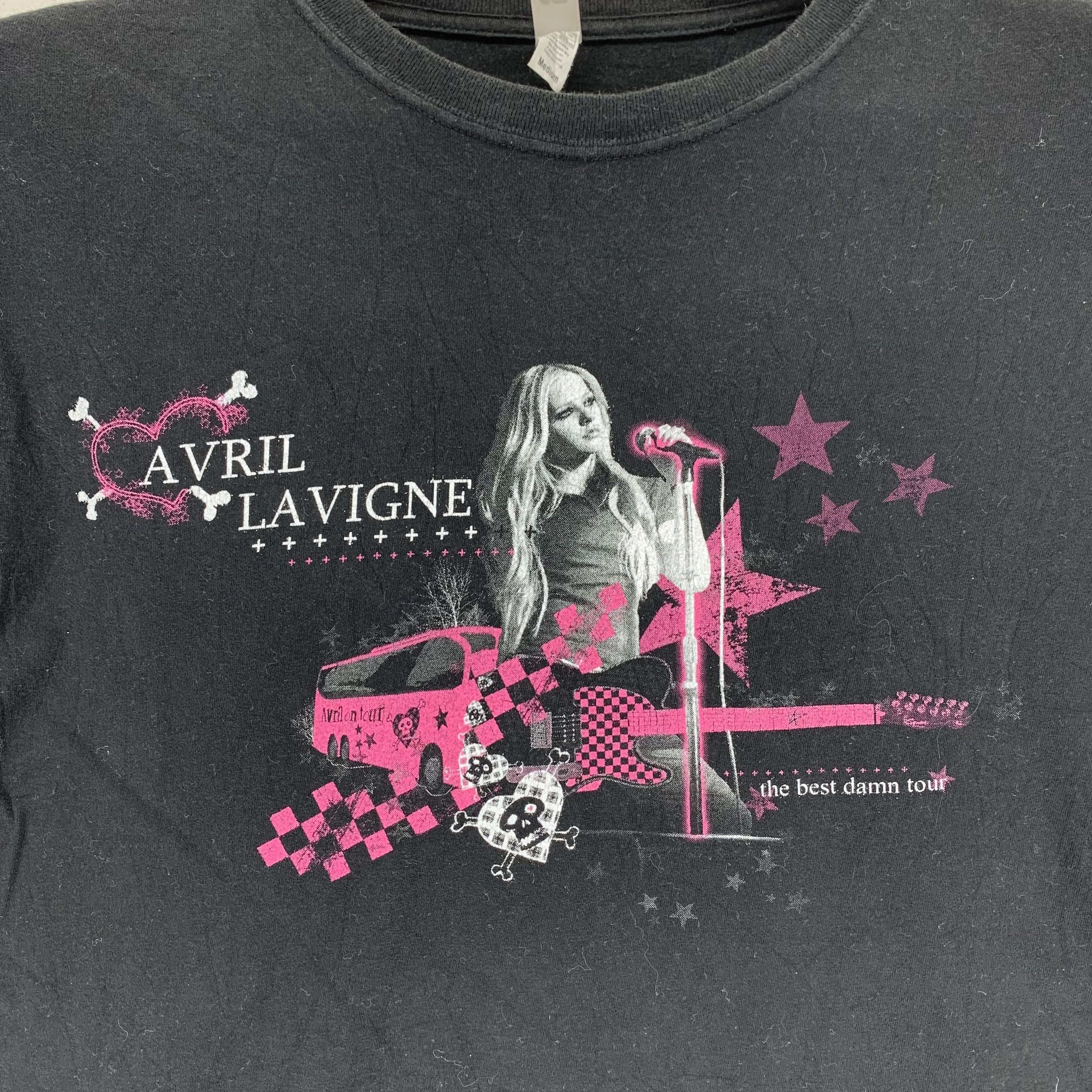 Band Tees Avril Lavigne The Best Damn Tour 2008 Tee #3333-67 Size US M / EU 48-50 / 2 - 2 Thumbnail