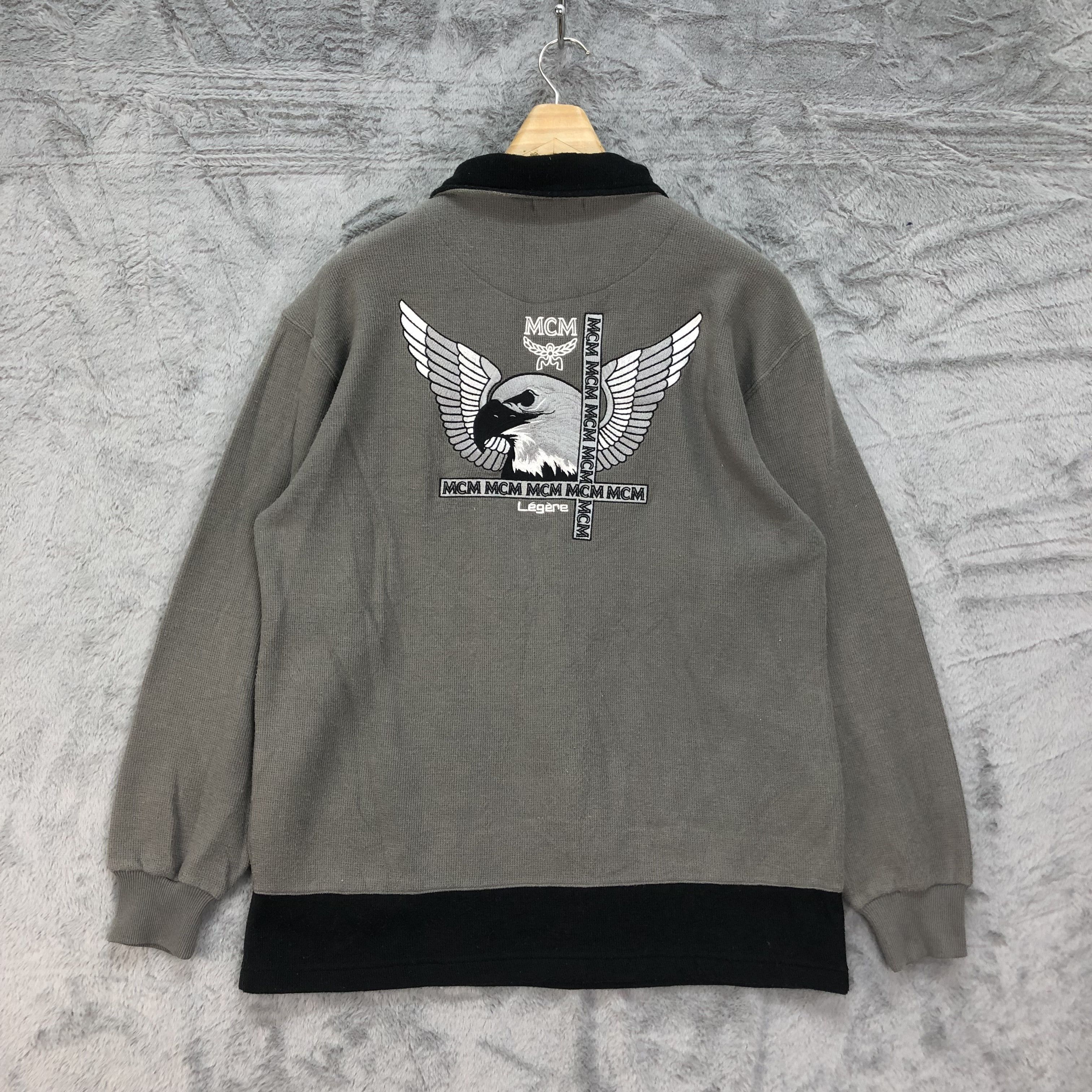 MCM MCM Eagle Embroidery Back Big Logo Sweatshirts #4577-159 Size US L / EU 52-54 / 3 - 1 Thumbnail