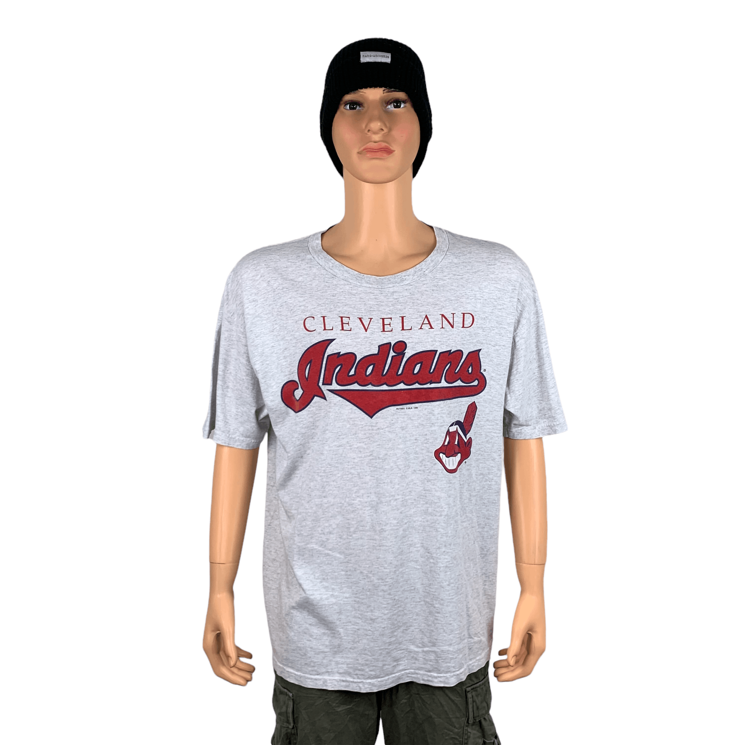 MLB Vintage 96' Cleveland Indians Made in USA Tee #3615-55 Size US XL / EU 56 / 4 - 1 Thumbnail