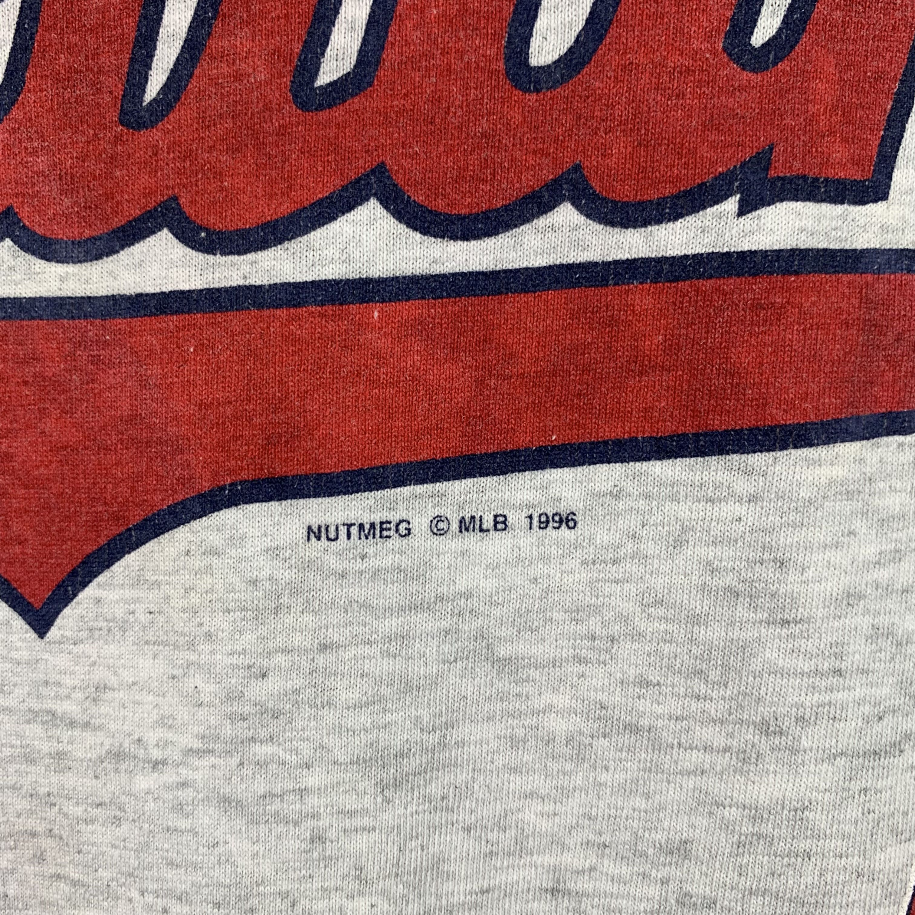 MLB Vintage 96' Cleveland Indians Made in USA Tee #3615-55 Size US XL / EU 56 / 4 - 5 Thumbnail