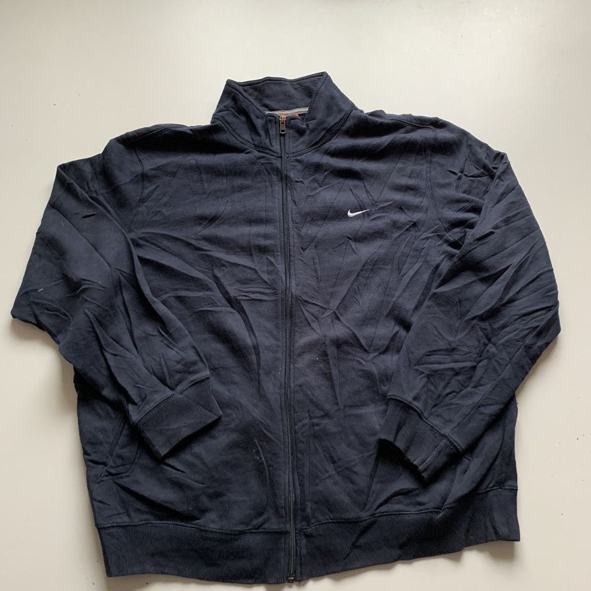 2000'S Nike Sweat Full-Zip Hoodie, Men's Size S (approx.) cotton gray type Vintage Second Hand