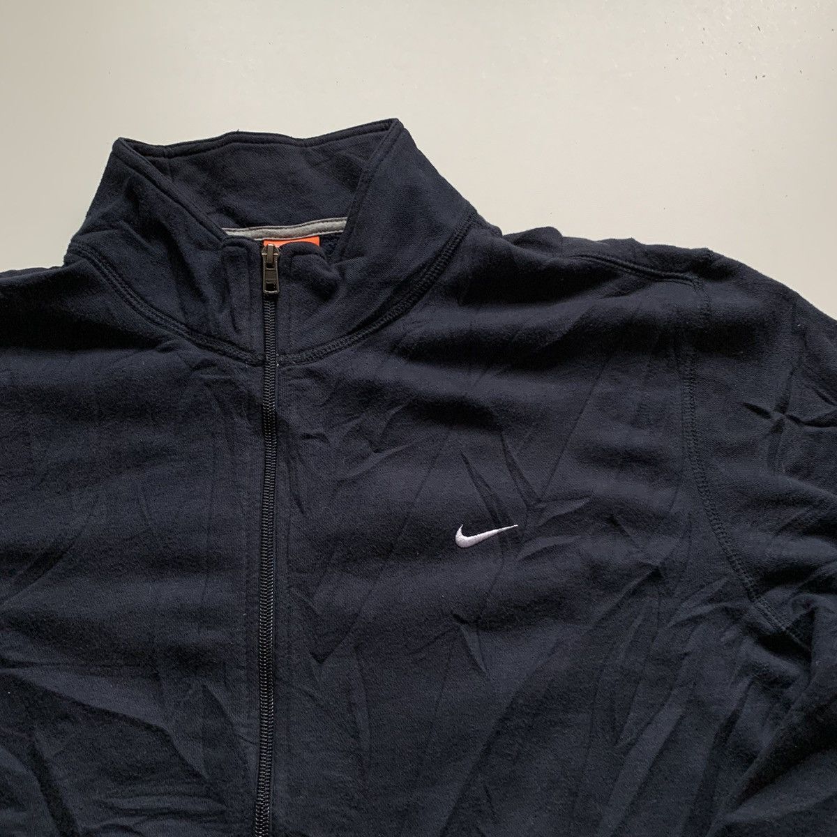 Nike Vintage 2000s Nike Embroidered Swoosh Zip Up Sweater XXL Size US XXL / EU 58 / 5 - 2 Thumbnail