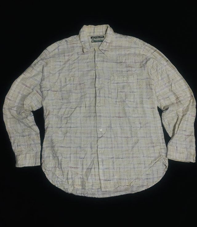 image of Archival Clothing x Beauty Beast VTG Flannel Sugar Cane Bumpy Textured Pattern, Men's (Size Large)