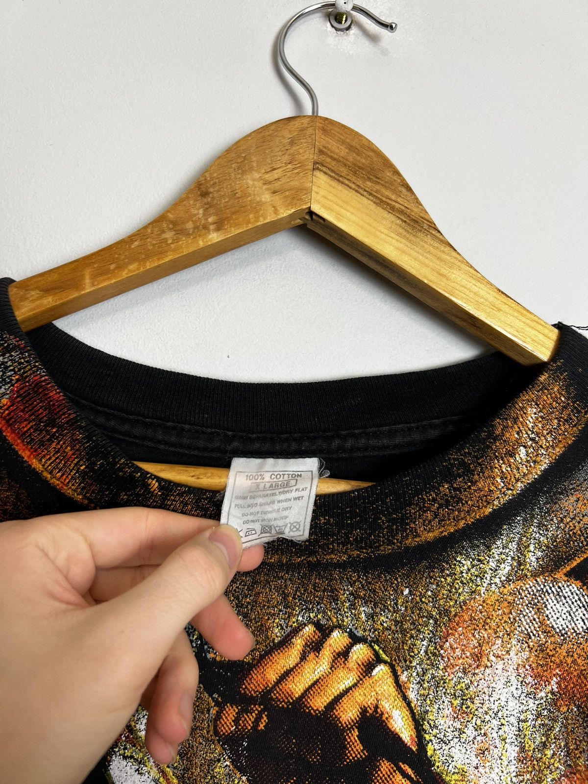 Band Tees RARE VINTAGE MANOWAR 1994 SKULL METAL T-SHIRT BAND GRAIL Size US XL / EU 56 / 4 - 11 Thumbnail