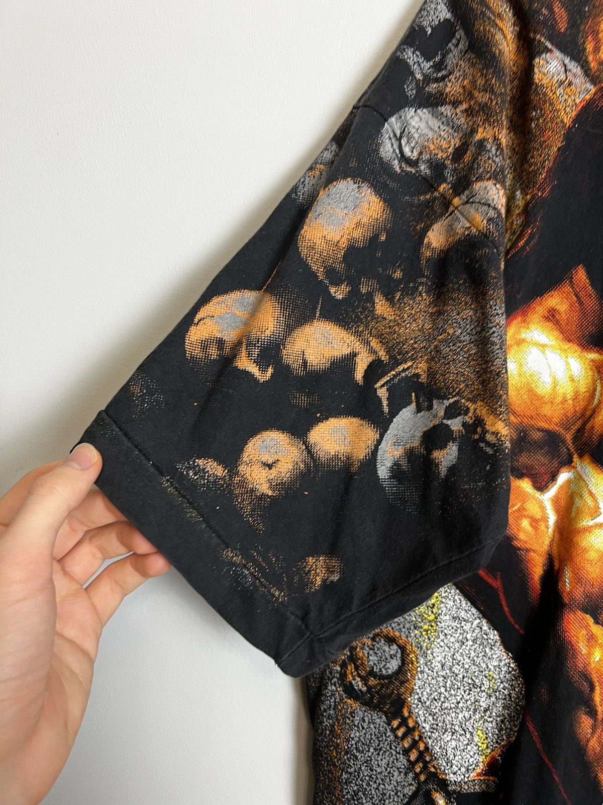 Band Tees RARE VINTAGE MANOWAR 1994 SKULL METAL T-SHIRT BAND GRAIL Size US XL / EU 56 / 4 - 5 Thumbnail
