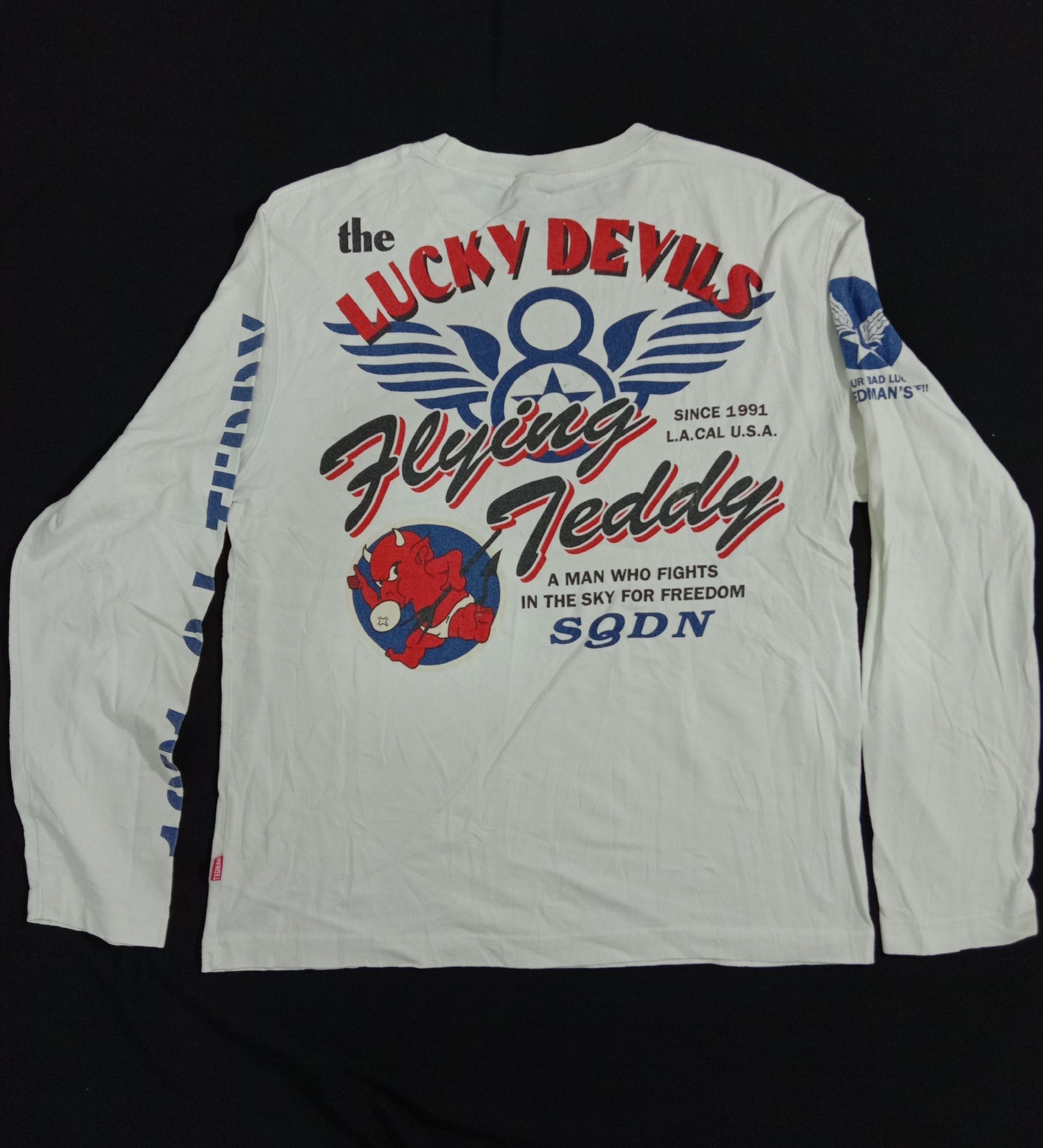 Tedman Vintage 90s Tedman Flying Teddy Tee Ted Company Size US M / EU 48-50 / 2 - 1 Thumbnail