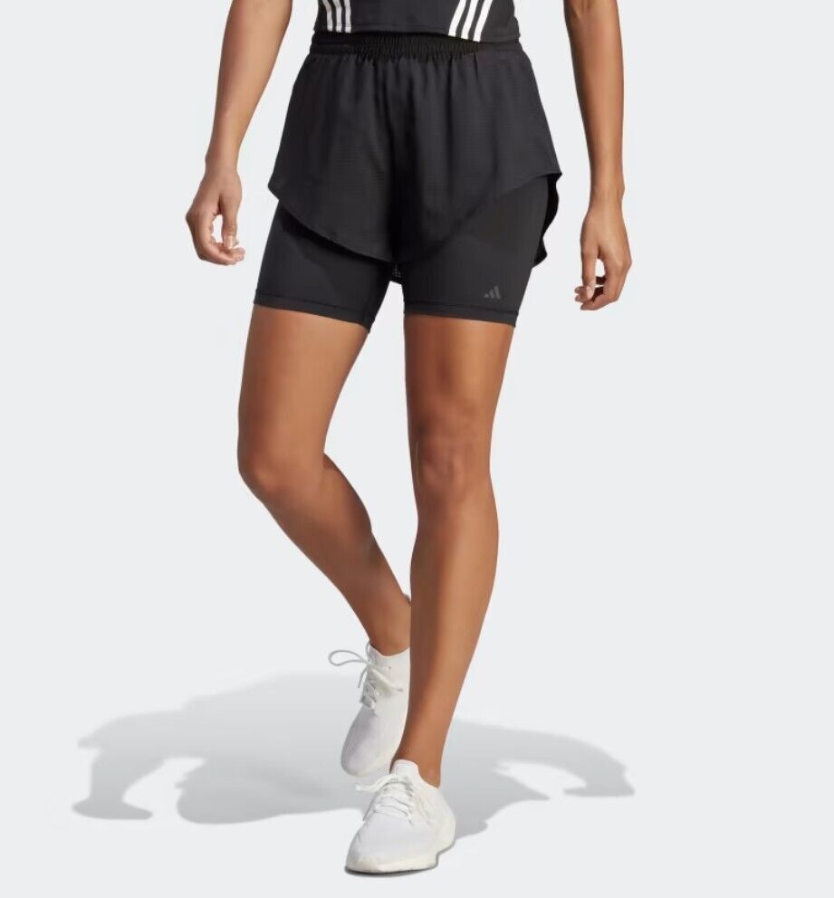 Adidas HN5555 HIIT HEAT.RDY TRAINING 2-IN-1 SHORTS Black (