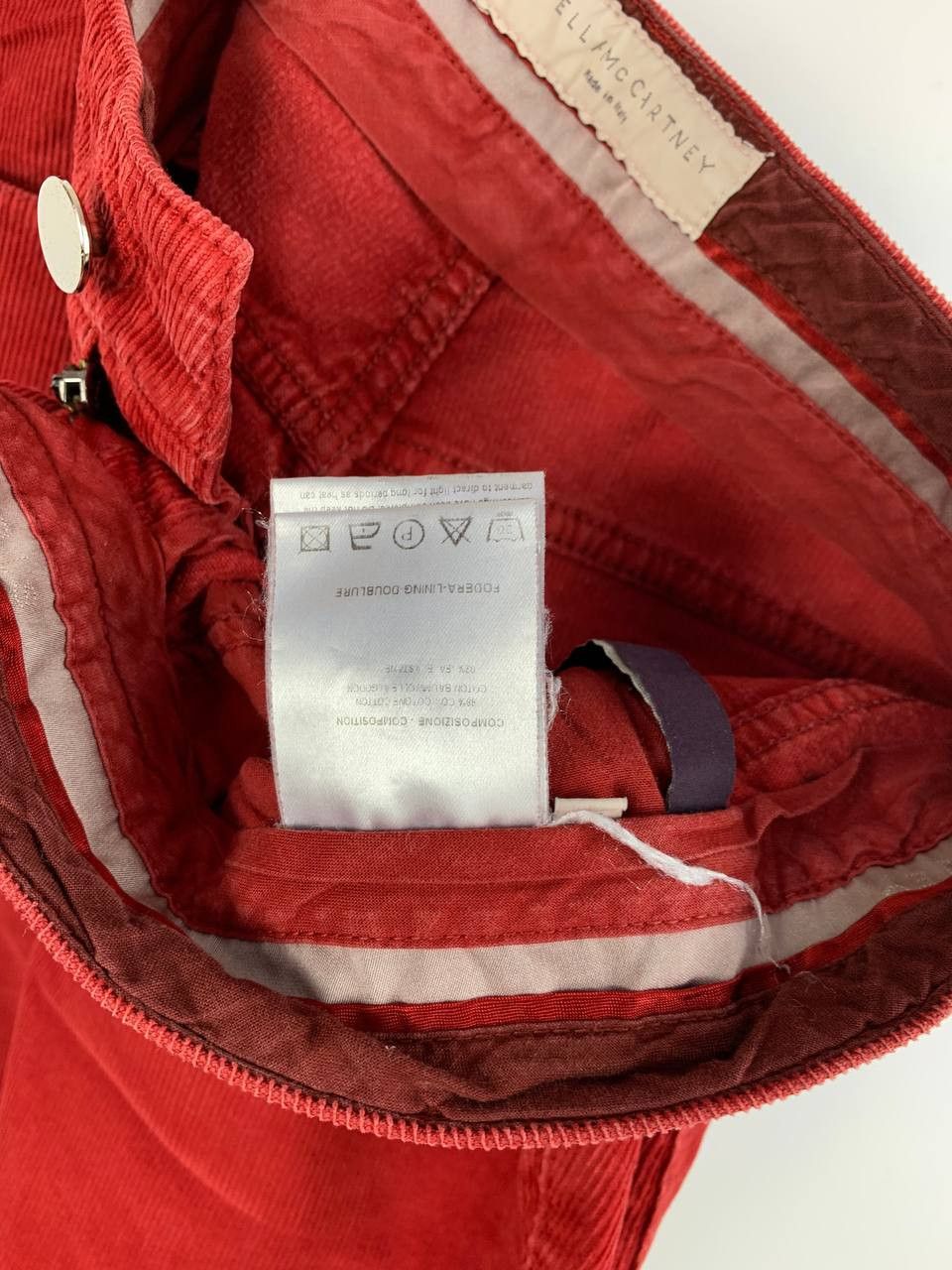 Stella McCartney Stell McCartney corduroy red cotton Italy Size 28" / US 6 / IT 42 - 11 Thumbnail