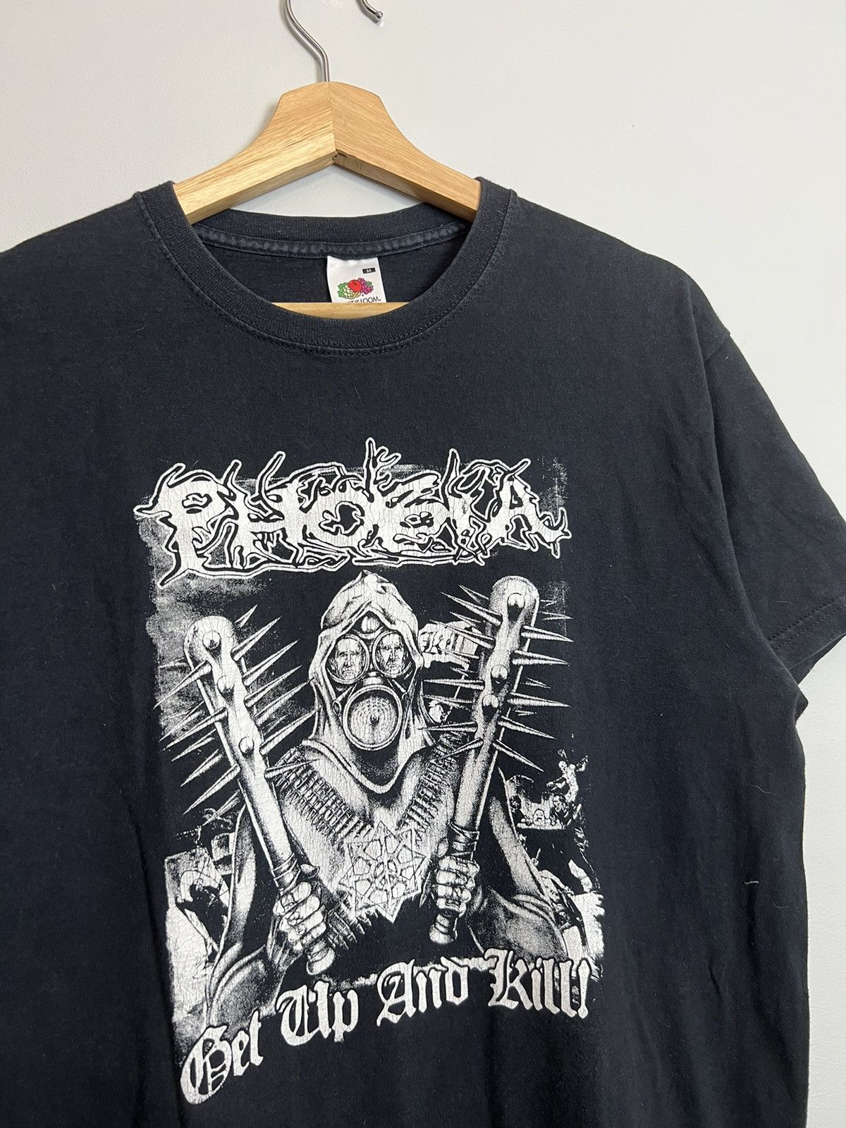 Band Tees Vintage 00s Phobia Get Up And Kill Grindcore Band Tee Rare Size US M / EU 48-50 / 2 - 3 Thumbnail