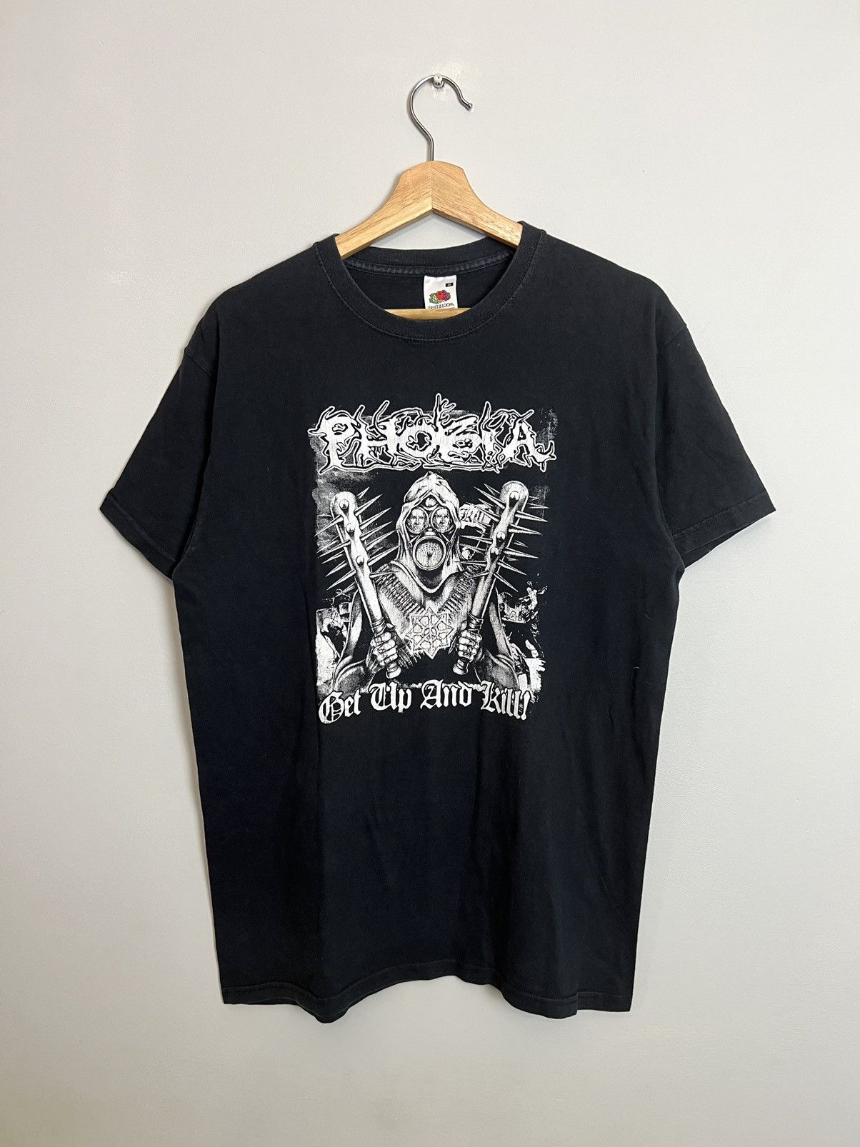 Band Tees Vintage 00s Phobia Get Up And Kill Grindcore Band Tee Rare Size US M / EU 48-50 / 2 - 1 Thumbnail