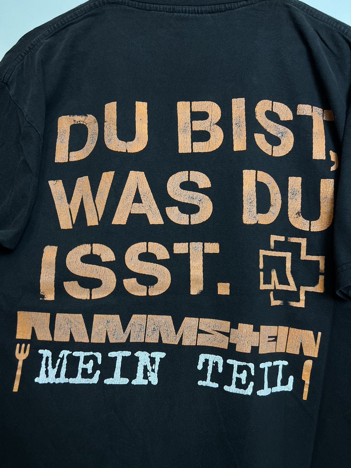 Band Tees Rare 00s Rammstein Mein Teil Vintage T-Shirt Y2K Metal Band Size US L / EU 52-54 / 3 - 4 Thumbnail