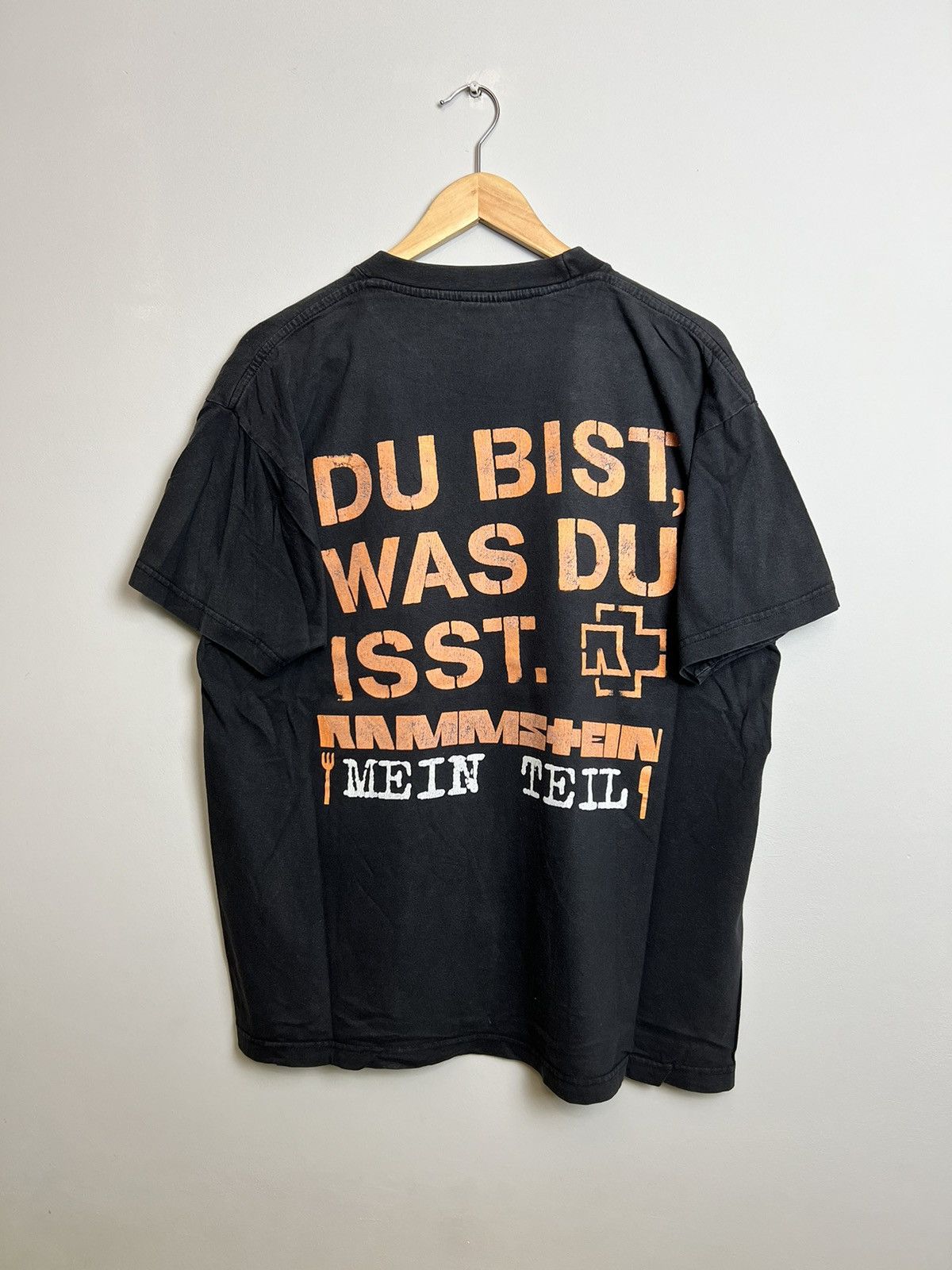Band Tees Rare 00s Rammstein Mein Teil Vintage T-Shirt Y2K Metal Band Size US L / EU 52-54 / 3 - 2 Thumbnail