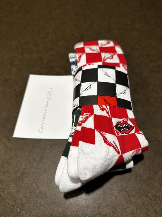 Chrome Hearts Chrome Hearts Matty Boy “99 Eyes” Multi Color Socks