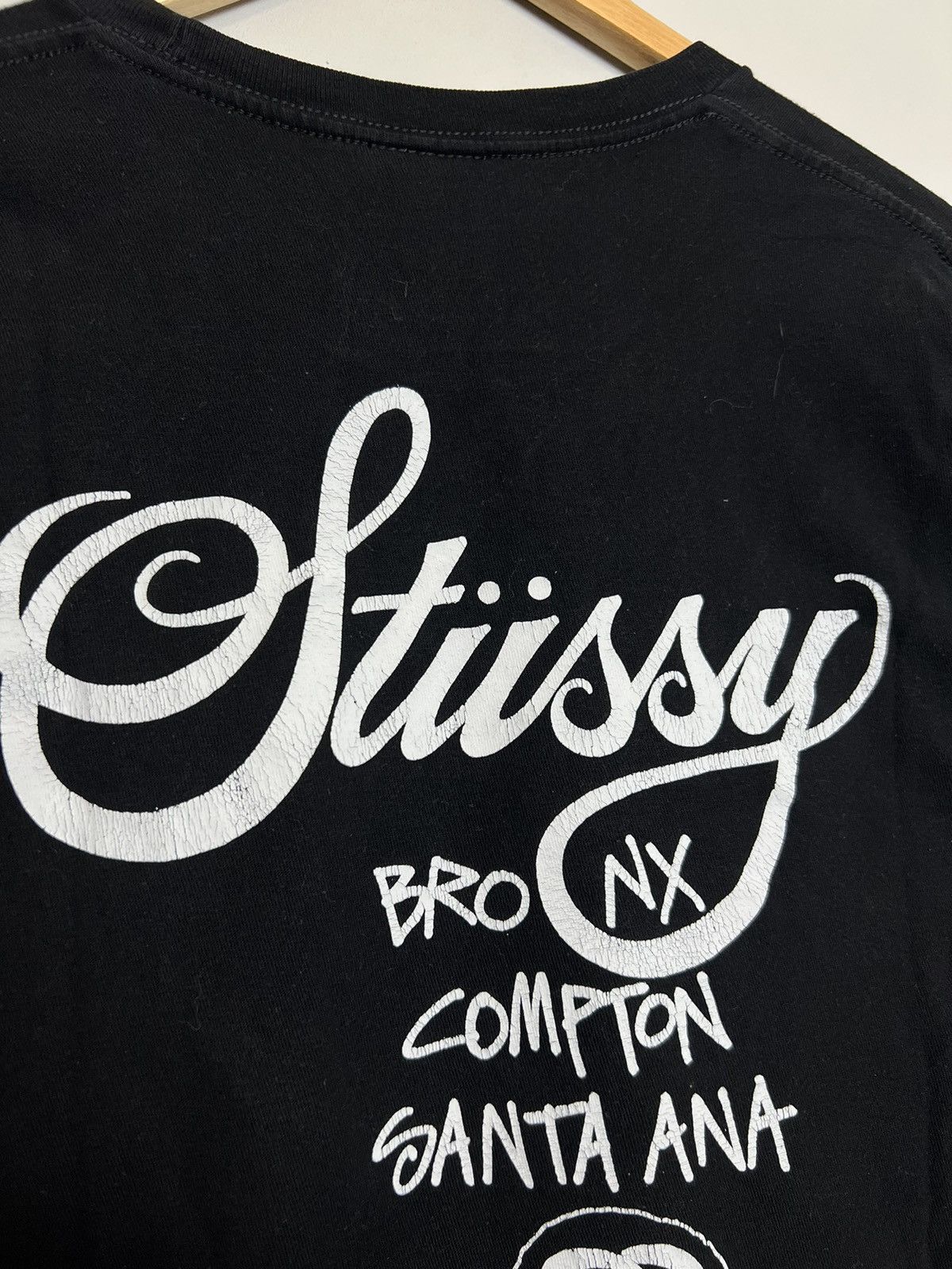 Band Tees Stussy Y2k World Tour Black White Classic Streetwear Tee Size US M / EU 48-50 / 2 - 4 Thumbnail