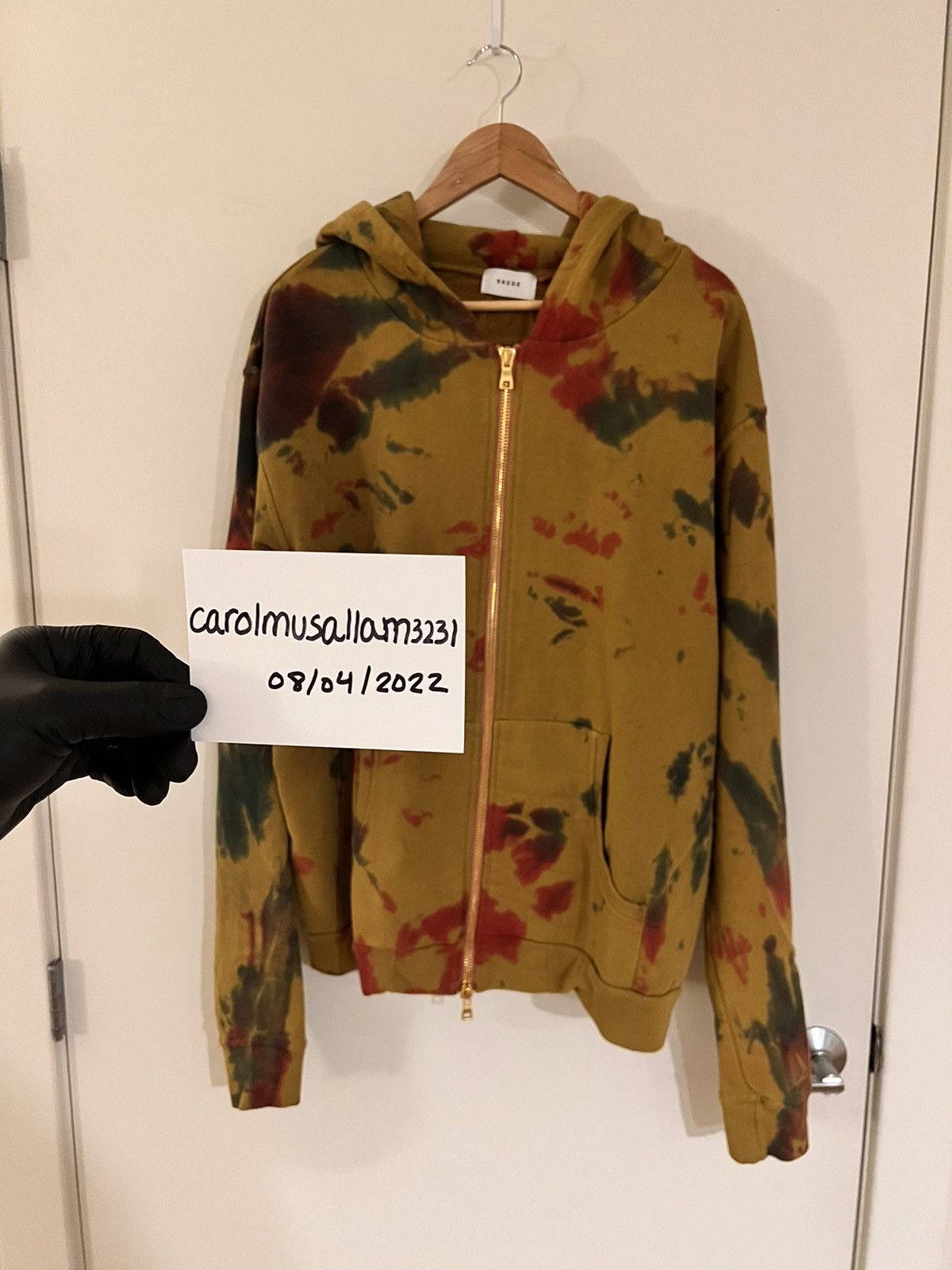 image of Rhude Tie Dye Hoody Size XL , Men's