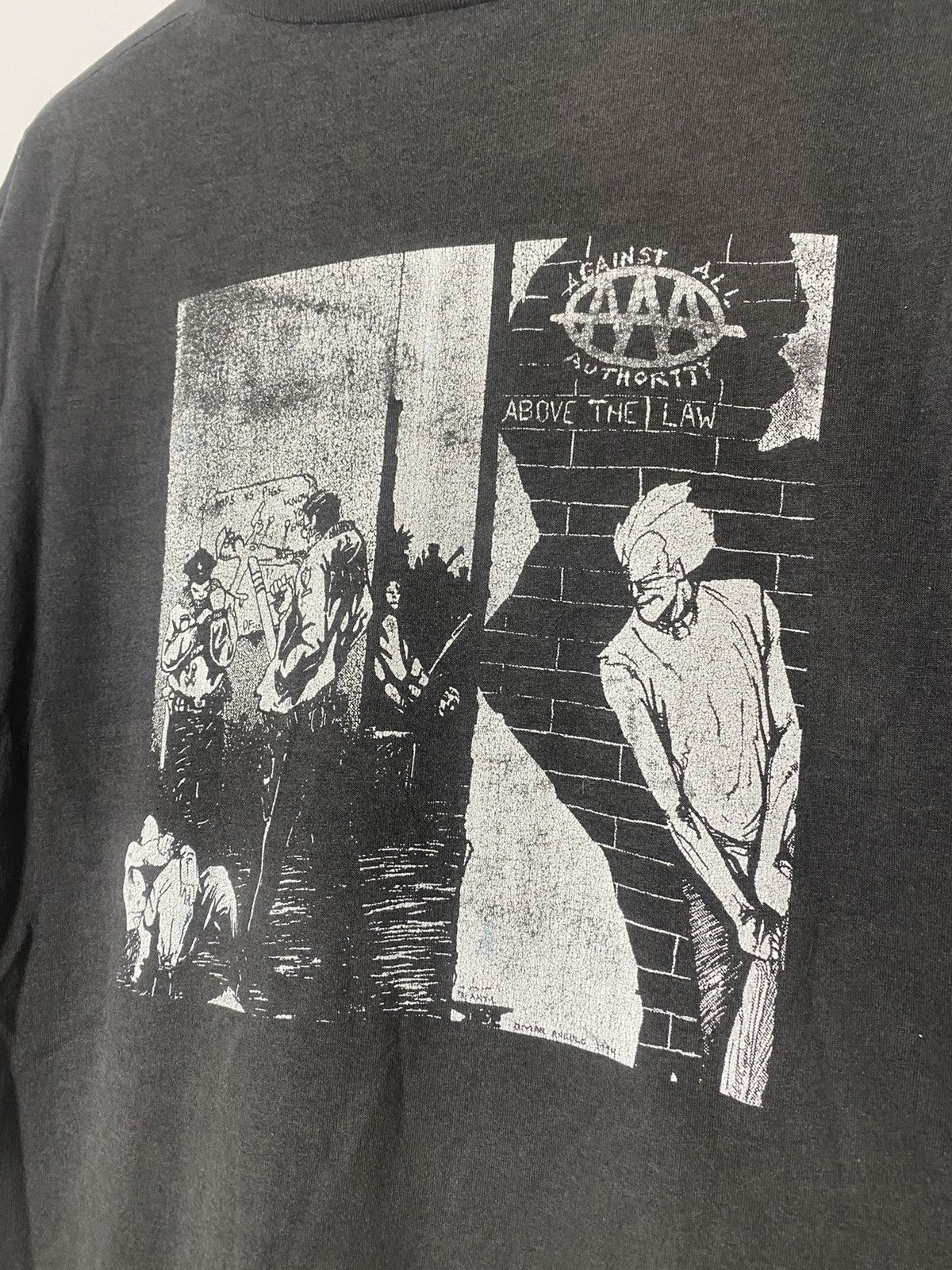 Band Tees 1994 Against All Authority Above The Law Vintage Band Tee Size US XL / EU 56 / 4 - 3 Thumbnail