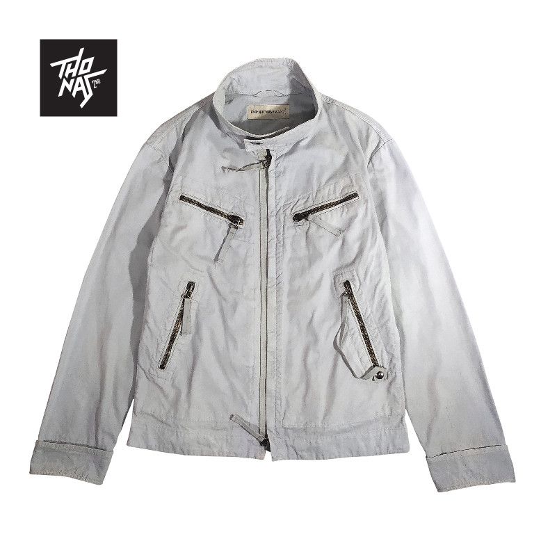 Armani Collezioni Vintage Emporio Armani Cotton Jacket Size M / US 6-8 / IT 42-44 - 2 Thumbnail