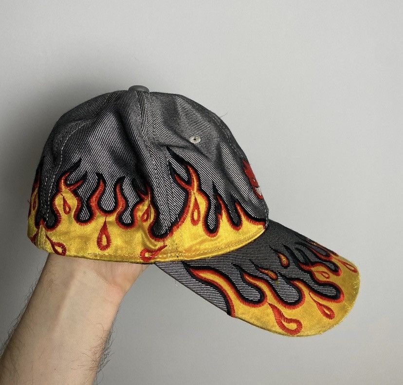 Other 🔥 Very Rare Spirfire Flame Fire Logo Hype Vintage Skate Hat Size ONE SIZE - 2 Thumbnail