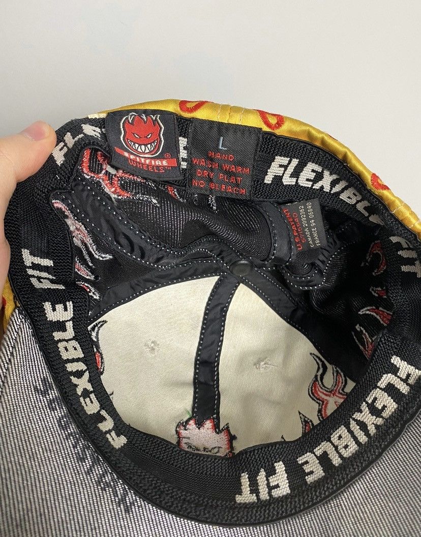 Other 🔥 Very Rare Spirfire Flame Fire Logo Hype Vintage Skate Hat Size ONE SIZE - 6 Thumbnail
