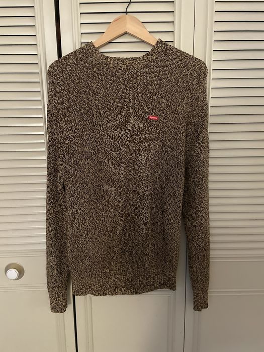 Supreme Supreme Mélange Rib Knit Sweater Brown | Grailed