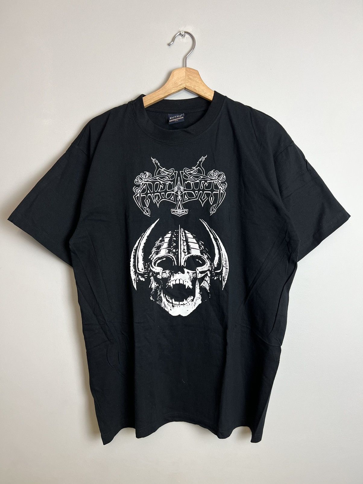 Band Tees Rare 90s Enslaved Vintage Band Black Metal T-Shirt Goth Hype Size US XL / EU 56 / 4 - 1 Thumbnail