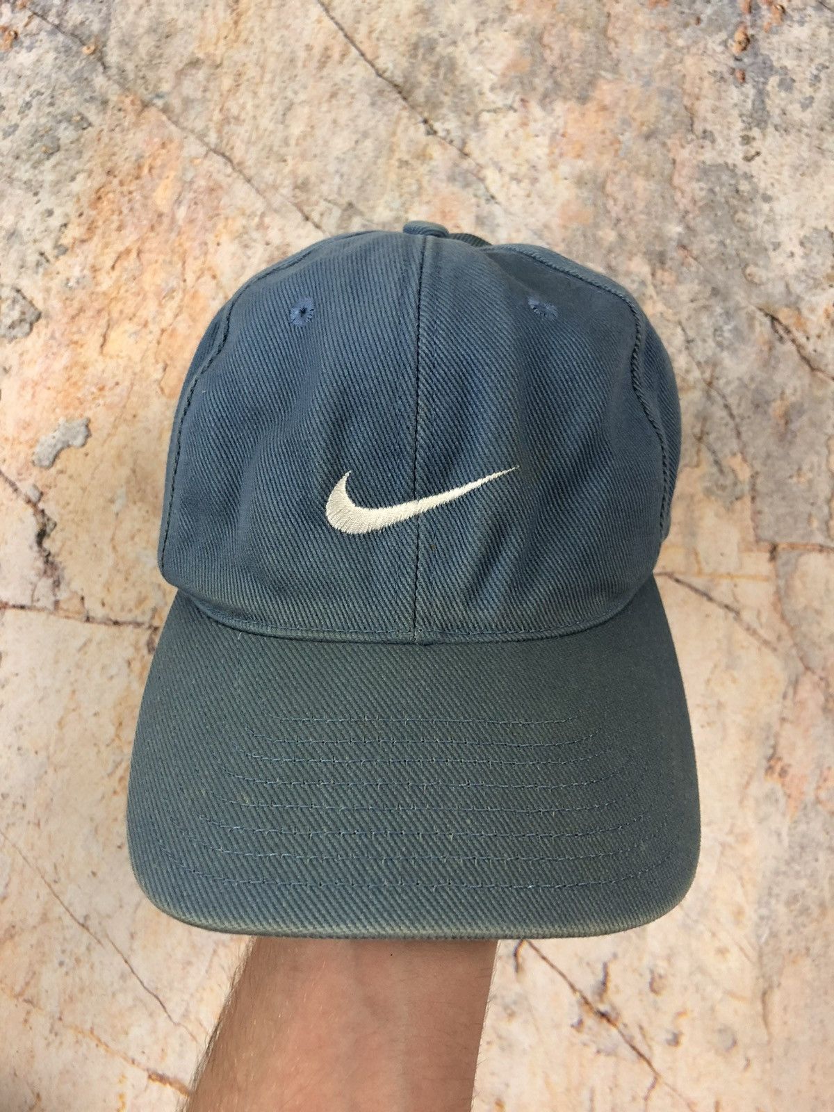 Nike × Vintage Nike vintage blue cap Size ONE SIZE - 2 Thumbnail
