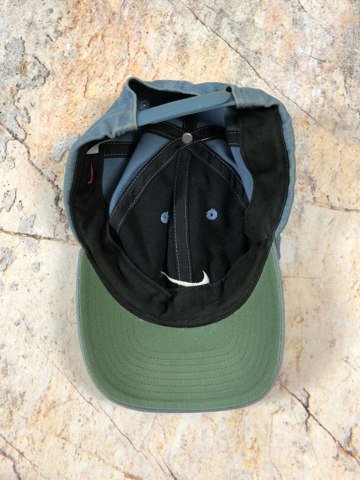 Nike × Vintage Nike vintage blue cap Size ONE SIZE - 4 Thumbnail
