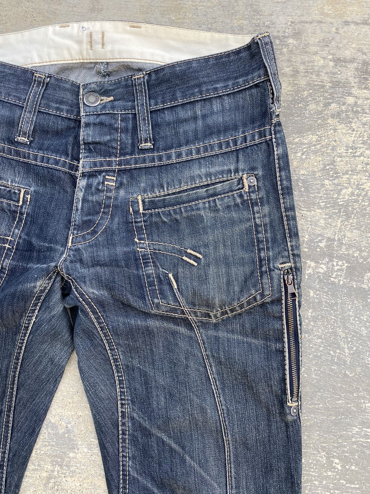 Neil Barrett AW 06 NEIL BARRETT INDIGO FLARED COWBOY TWISTED PUNK RAVER Size US 30 / EU 46 - 3 Thumbnail