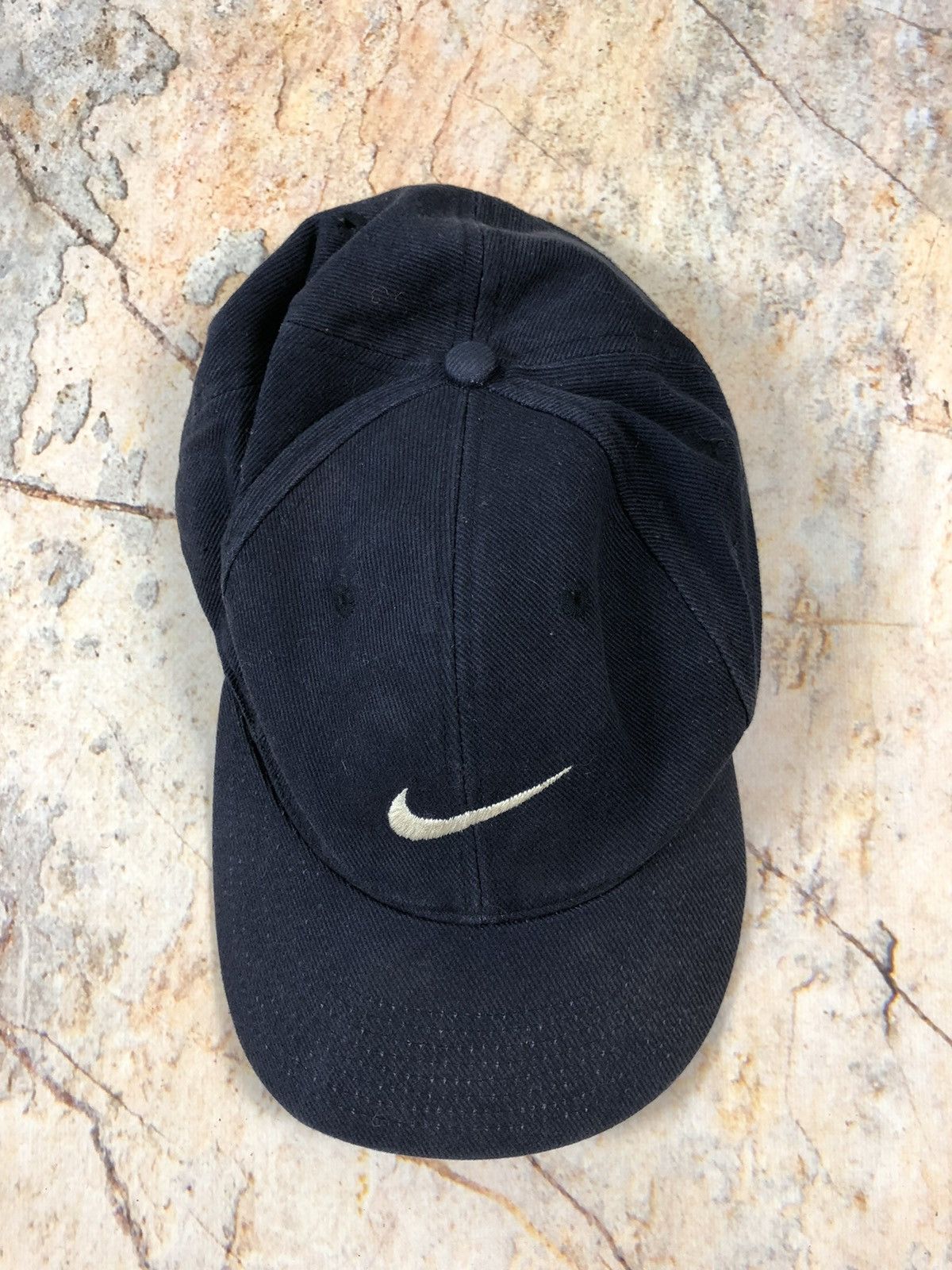 Nike × Vintage Nike vintage black hat cap Size ONE SIZE - 1 Thumbnail