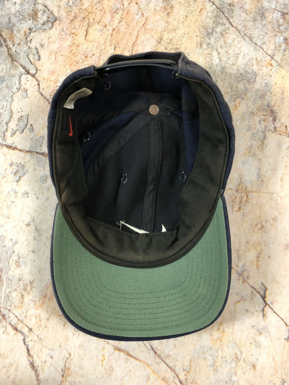 Nike × Vintage Nike vintage black hat cap Size ONE SIZE - 5 Thumbnail